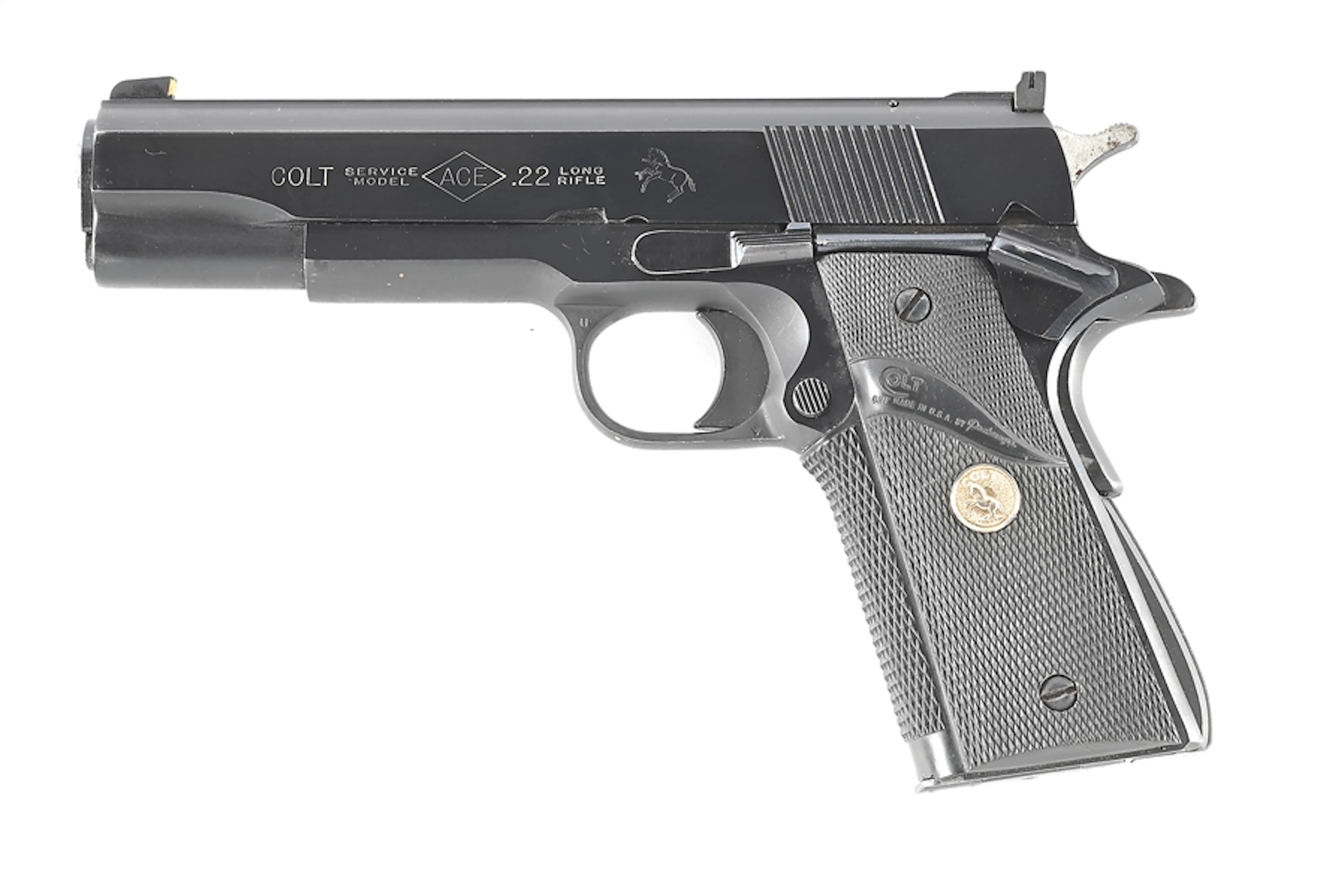 (C) POST WAR COLT SERVICE MODEL ACE .22 1911 SEMI-AUTOMATIC PISTOL.