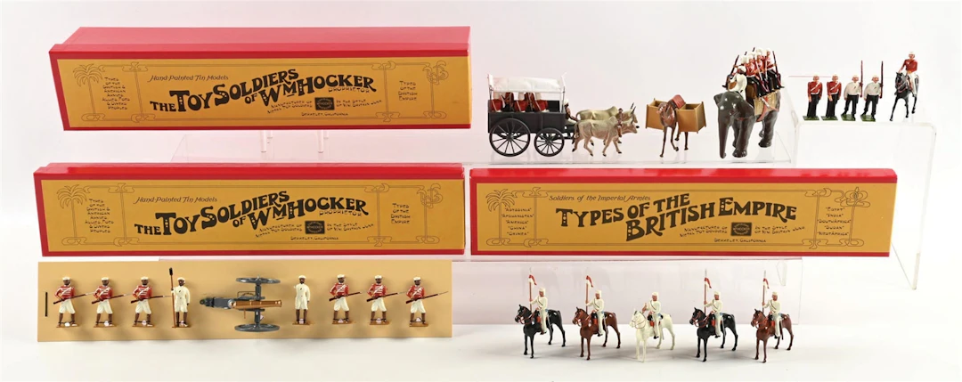 LOT OF 3: WM. HOCKER TYPES OF THE BRITISH EMPIRE SETS IN BOXES