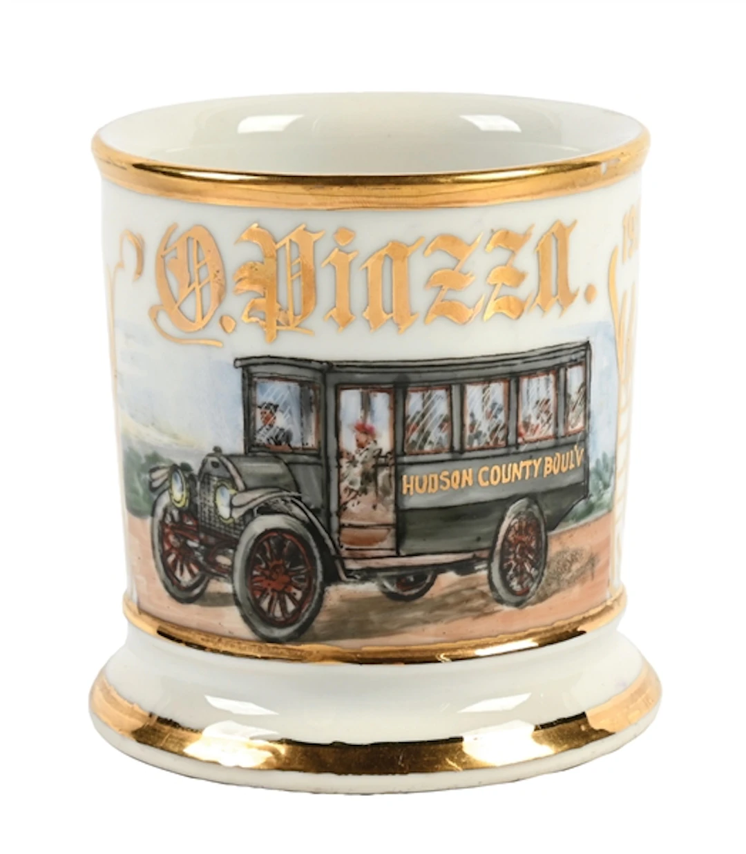 HUDSON COUNTY CAR SHAVING MUG