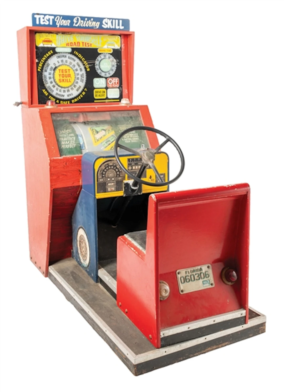 10¢ INTERNATIONAL MUTOSCOPE "DRIVE YOURSELF ROAD TEST" ARCADE GAME