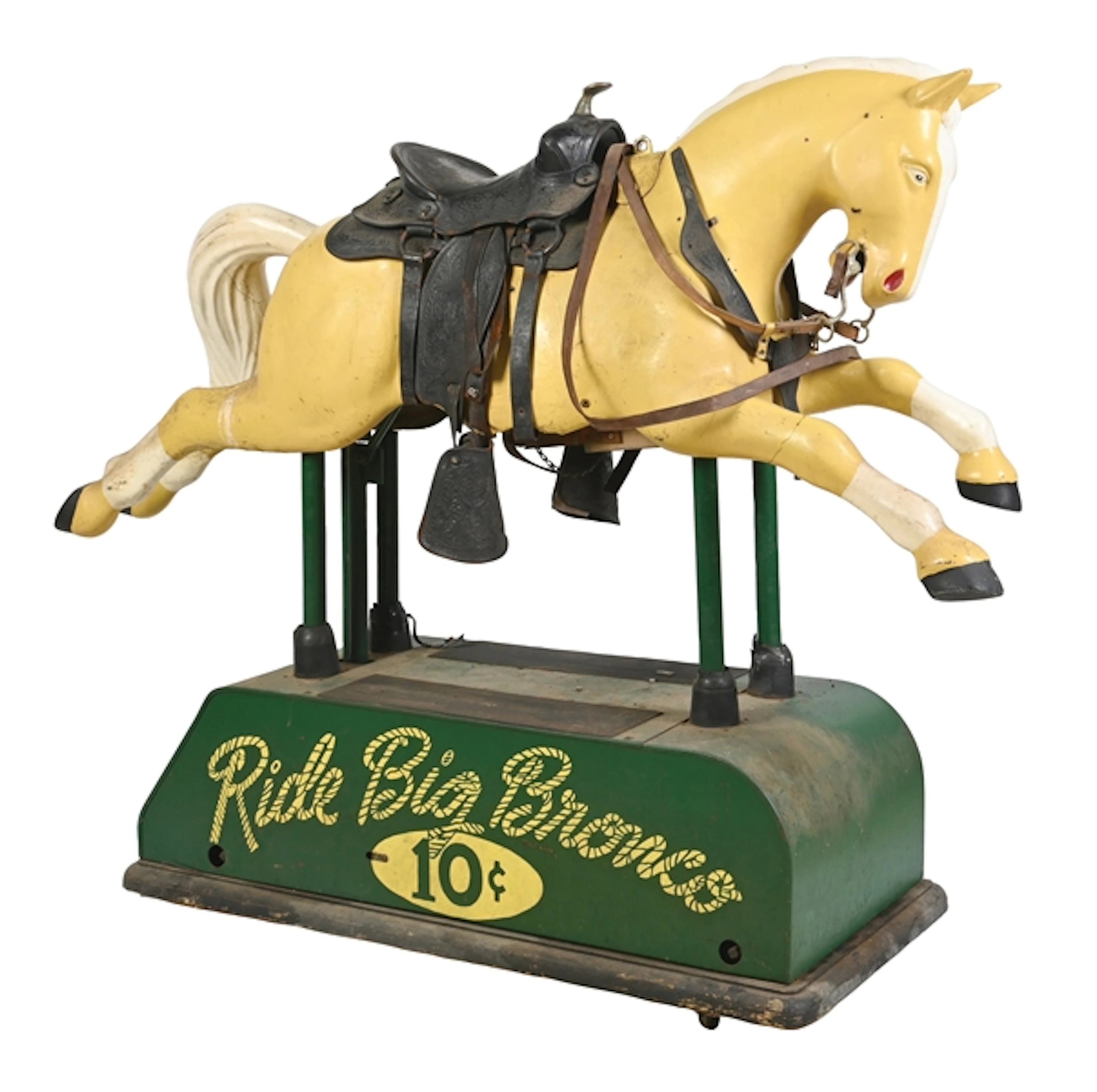 10¢ "RIDE BIG BRONCO" MODEL NO. 1 KIDDIE COIN OPERATED RIDE MFG. BY