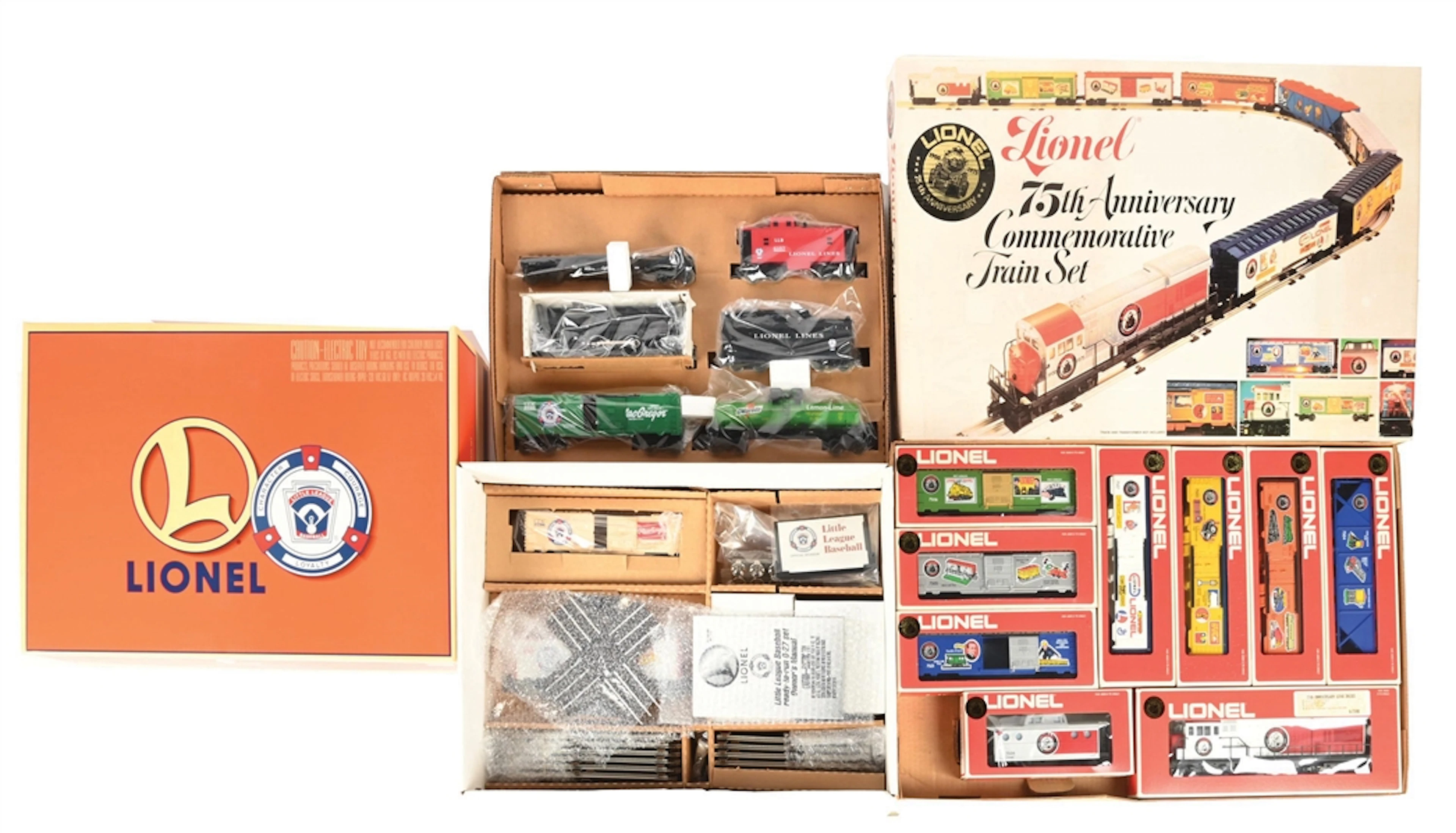 LOT OF 2: LIONEL O-GA. LITTLE LEAGUE BASEBALL READY-TO-RUN 0-27 GA.
