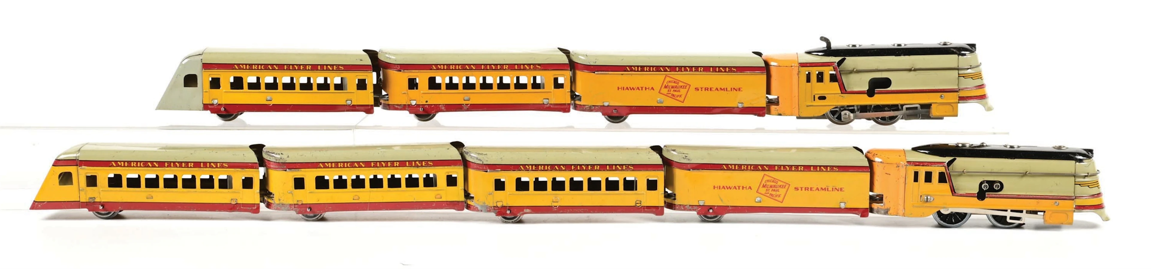 LOT OF 2: PRE-WAR AMERICAN FLYER O-GA. HIAWATHA NO. 960T & NO. 660