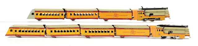 LOT OF 2: PRE-WAR AMERICAN FLYER O-GA. HIAWATHA NO. 960T & NO. 660