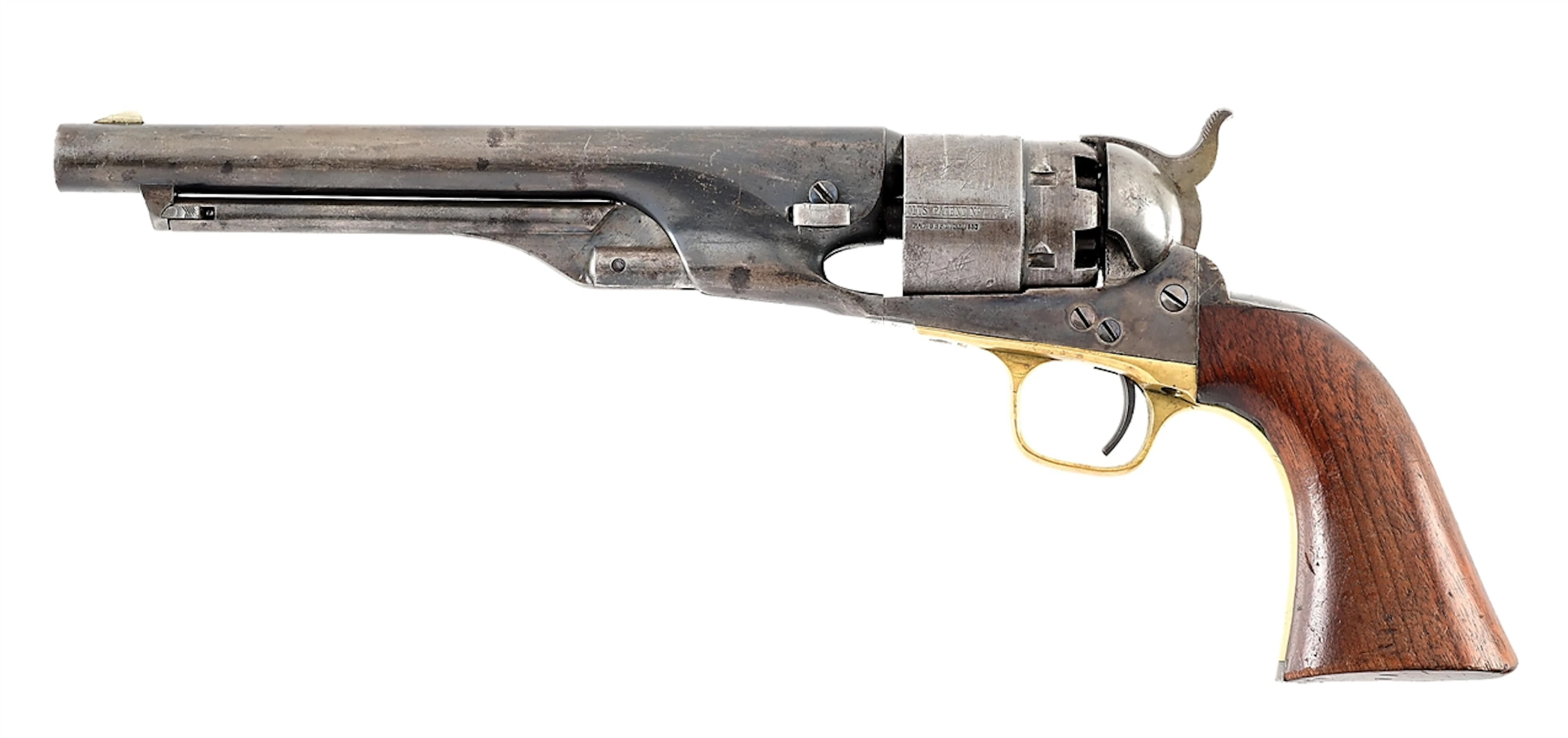 (A) FINE MARTIALLY INSPECTED COLT US MODEL 1860 ARMY REVOLVER