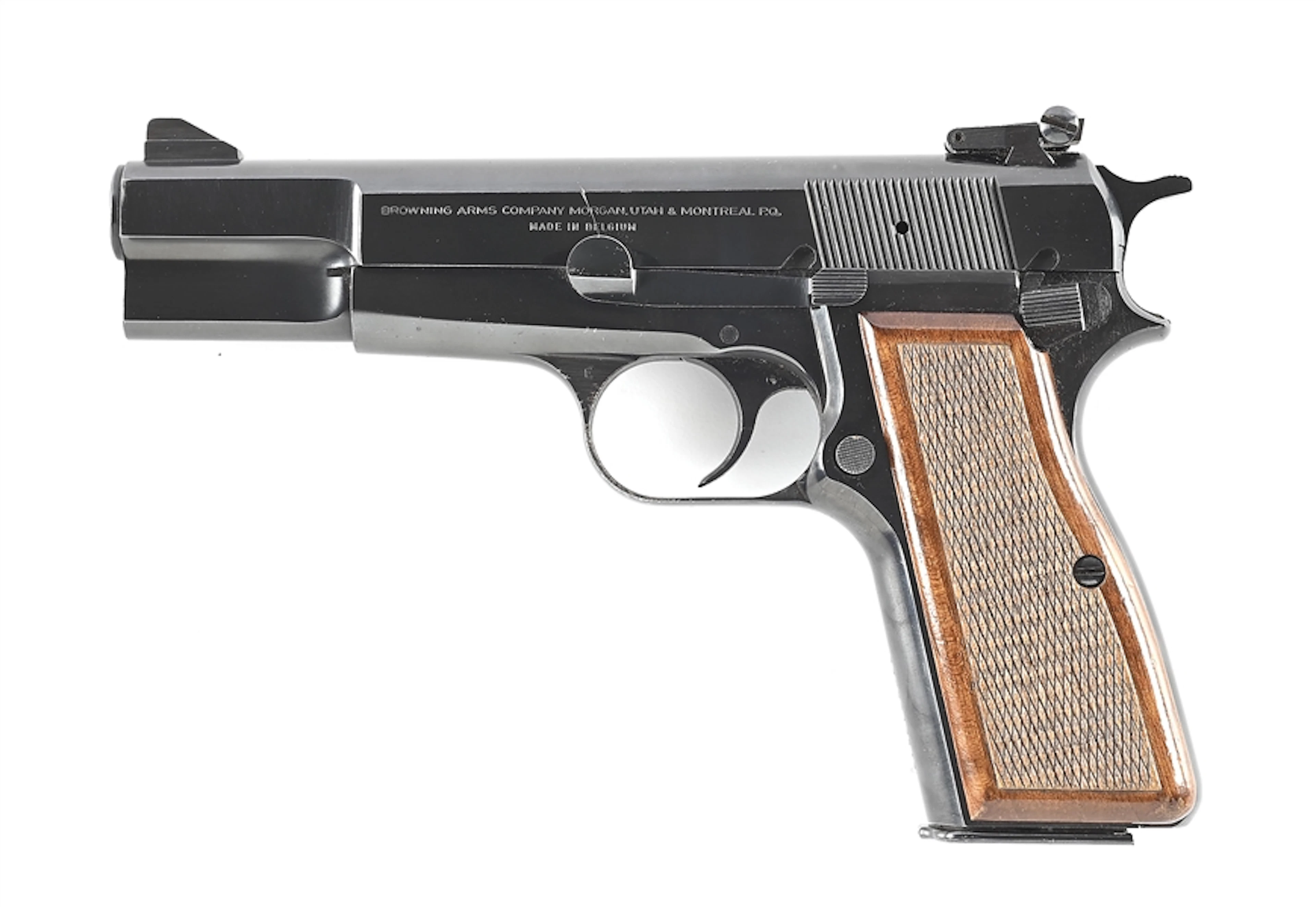 (M) BROWNING HI POWER TARGET SEMI-AUTOMATIC PISTOL.