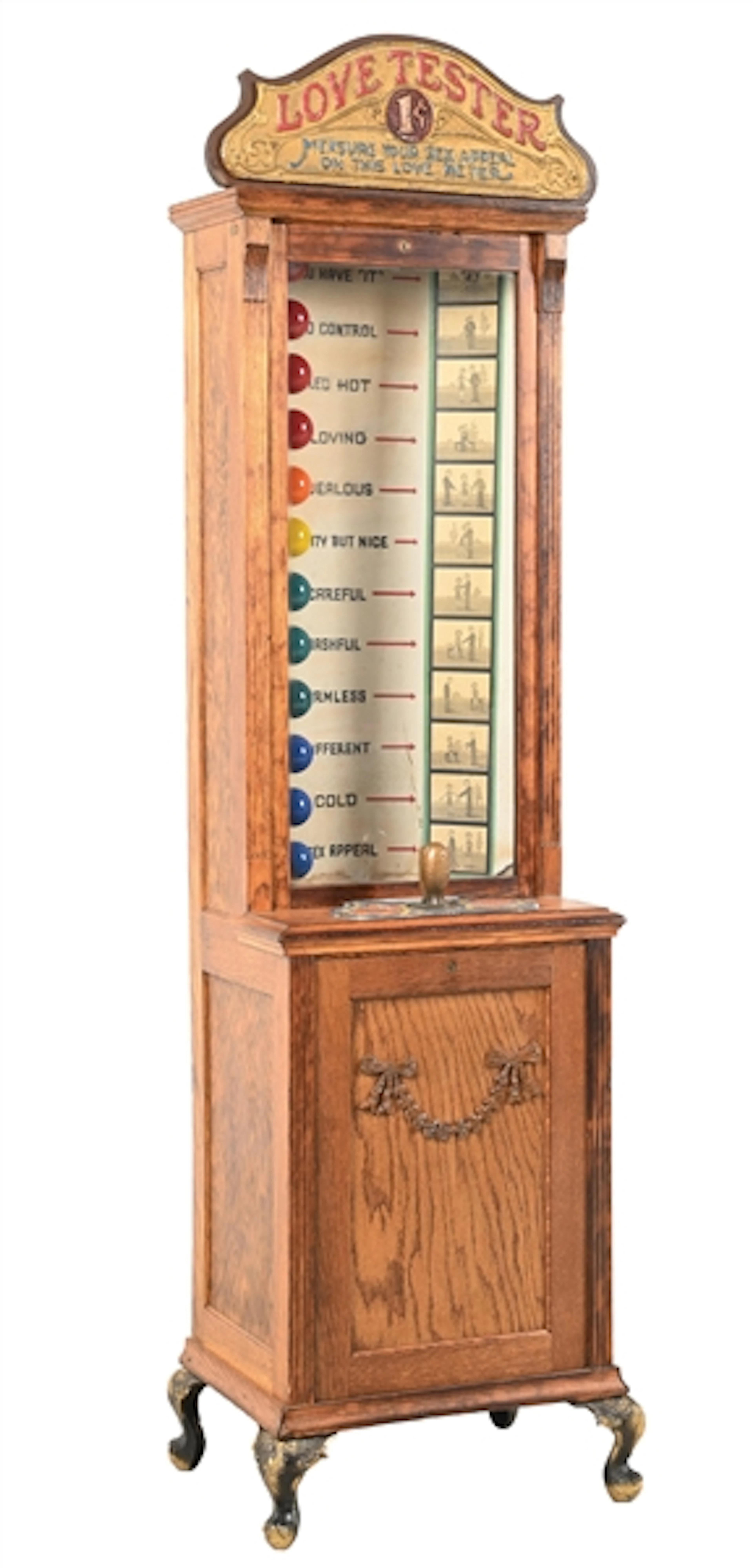 1¢ EXHIBIT SUPPLY CO. LOVE TESTER ARCADE GAME