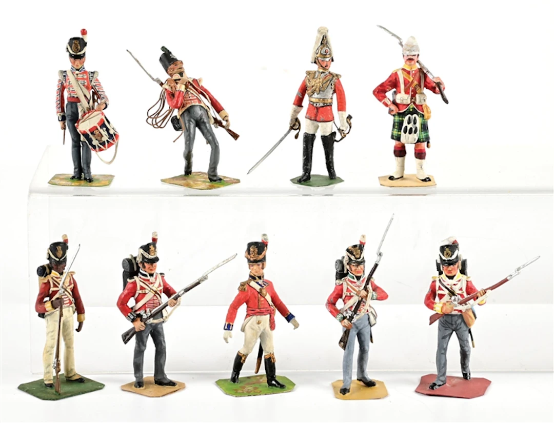 LOT OF 9: STADDEN STUDIOS BRITISH NAPOLEONIC FIGURES