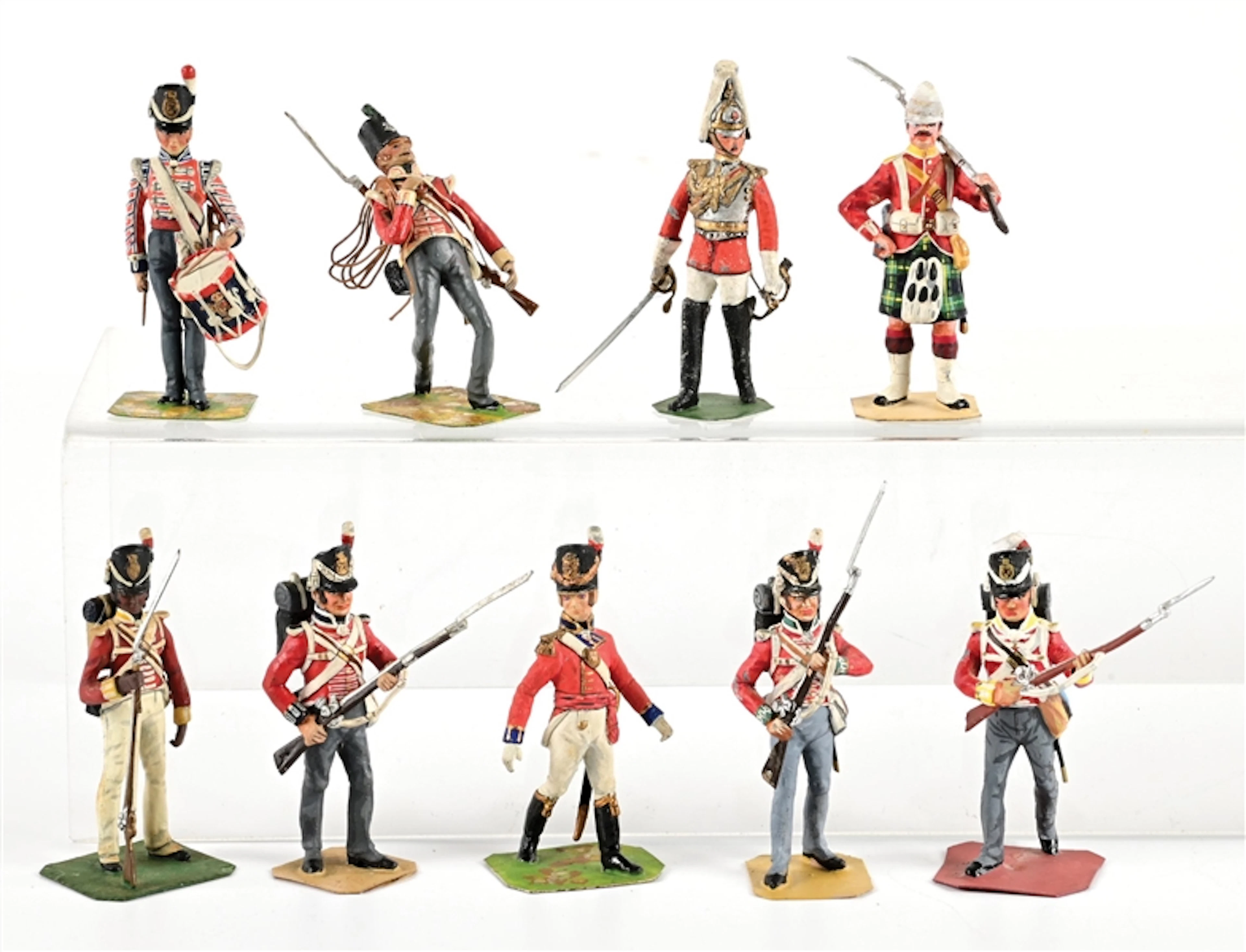 LOT OF 9: STADDEN STUDIOS BRITISH NAPOLEONIC FIGURES