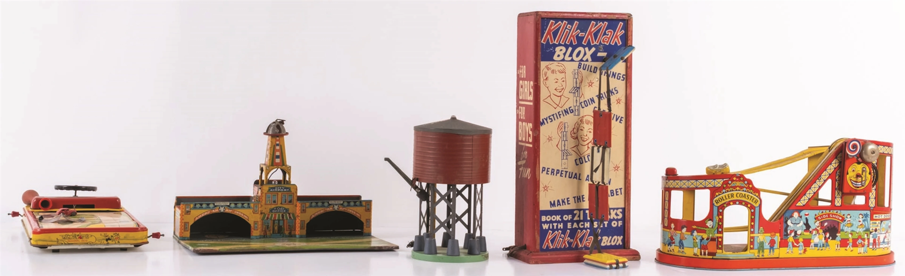 COLLECTION OF 5 ANTIQUE TOYS
