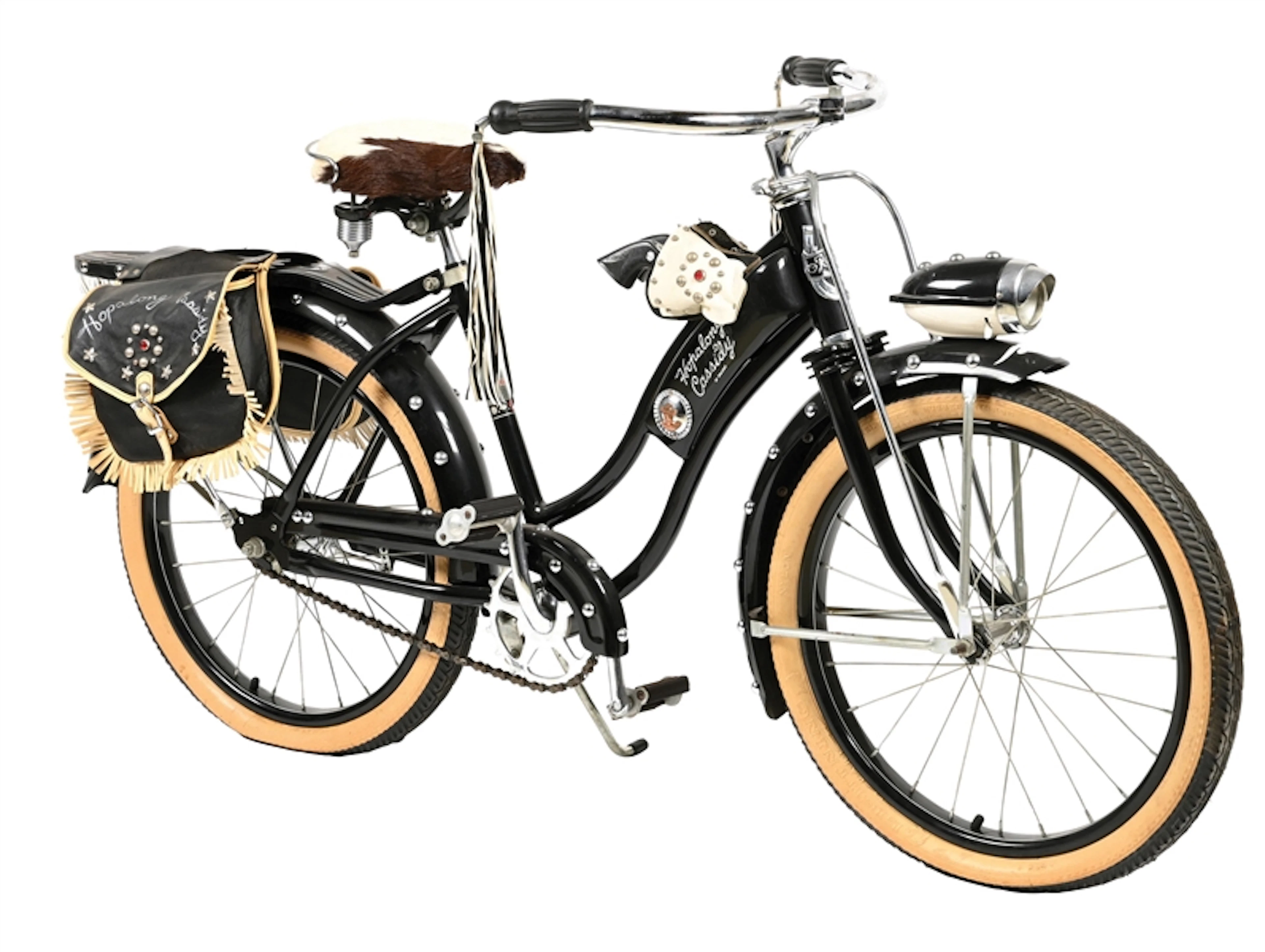 ROLLFAST HOPALONG CASSIDY GIRL'S BICYCLE WITH CAP GUNS