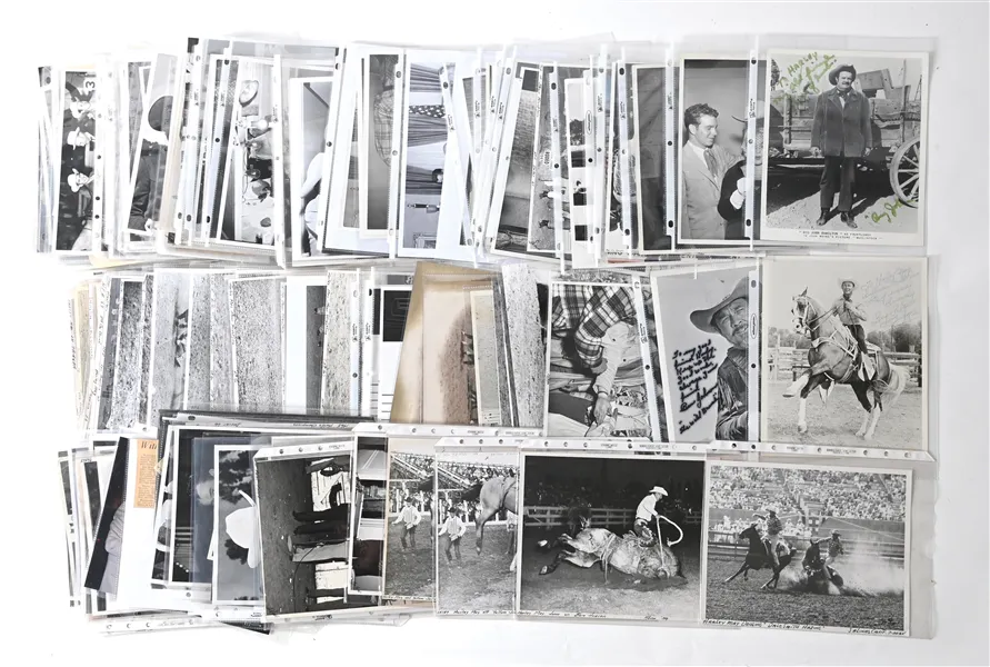 LARGE COLLECTION OF: VINTAGE HARLEY MAY ASSORTED PERSONAL AND BULL