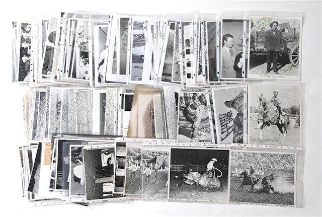 LARGE COLLECTION OF: VINTAGE HARLEY MAY ASSORTED PERSONAL AND BULL