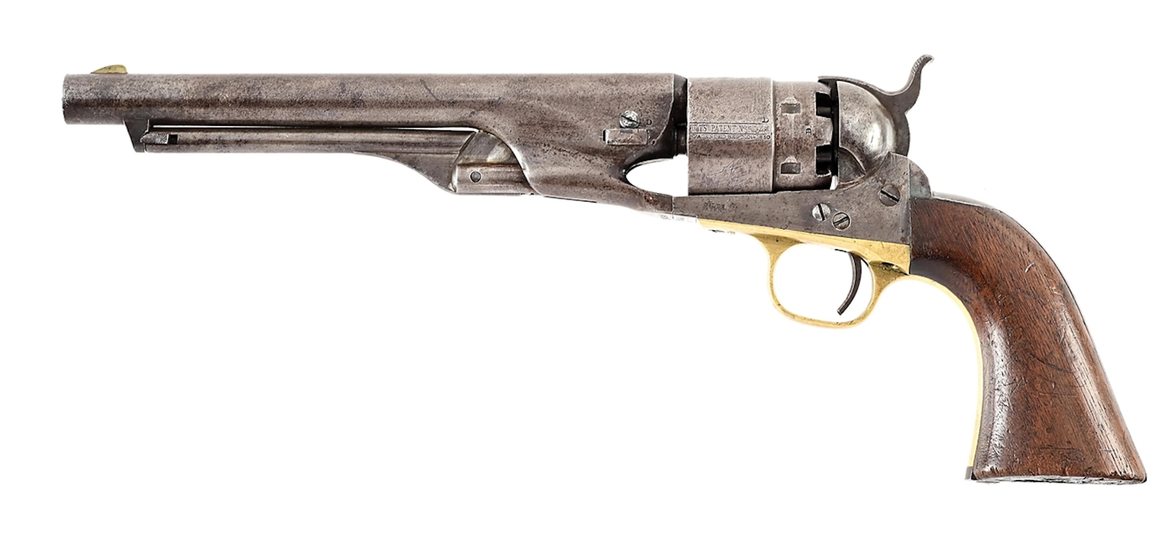 (A) MARTIALLY INSPECTED COLT US MODEL 1860 ARMY REVOLVER WITH HOLSTER