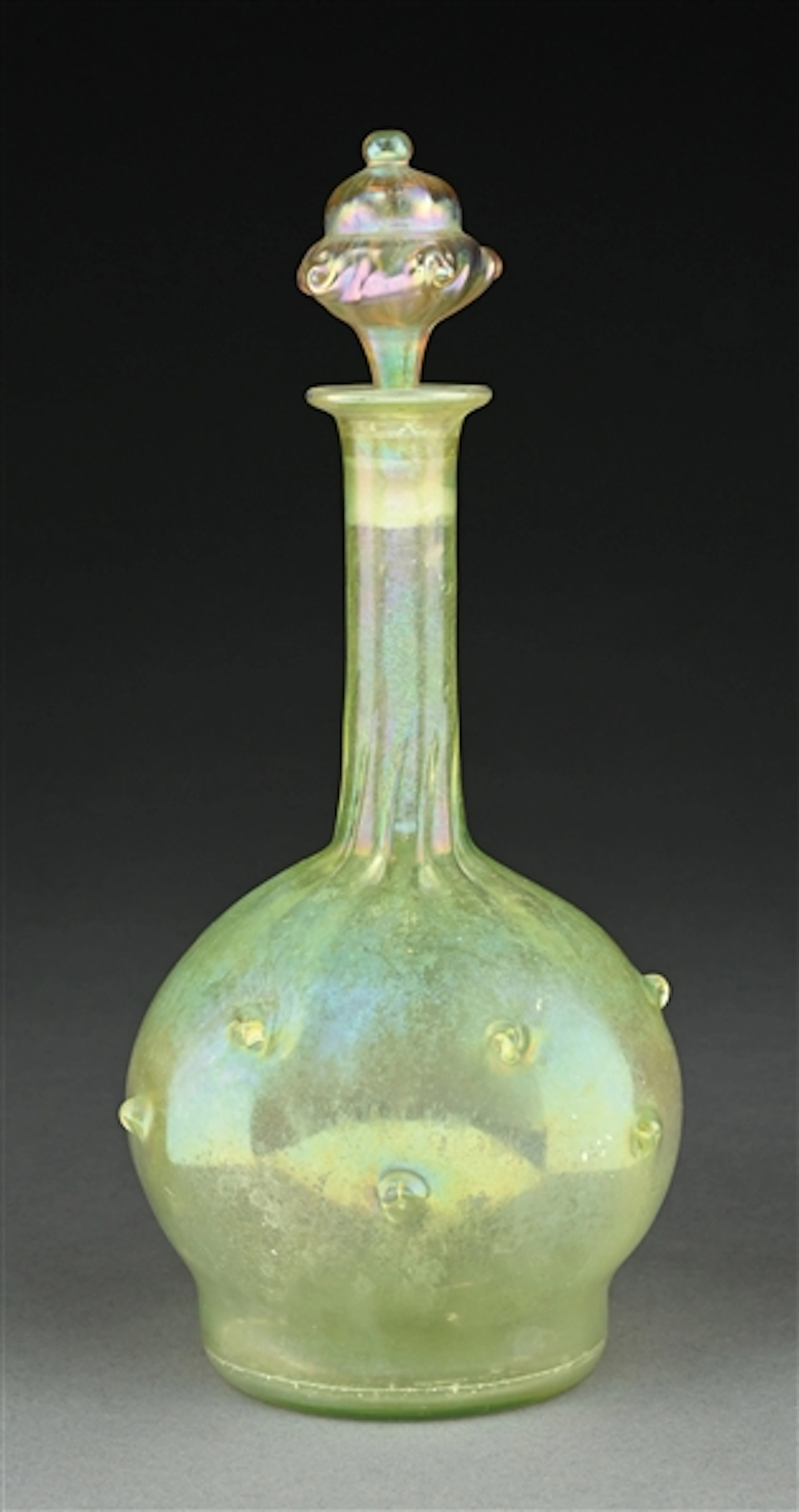 TIFFANY STUDIOS FAVRILE GLASS DECANTER W/ STOPPER