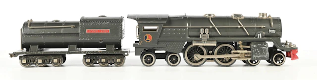 LIONEL PREWAR STANDARD GAUGE NO. 400E STEAM LOCOMOTIVE AND TENDER