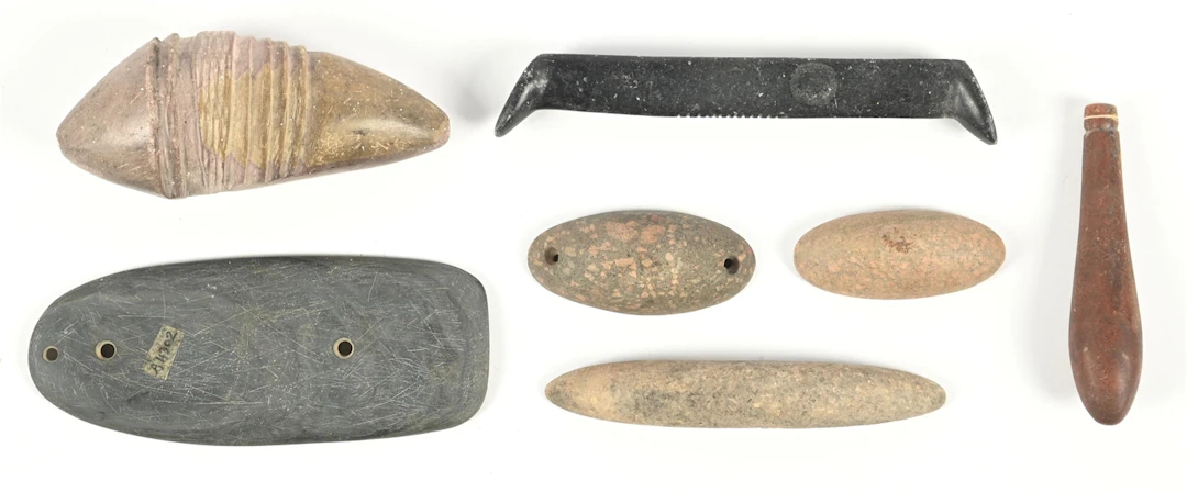 LOT OF STONE TOOLS