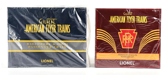 LOT OF 2: MODERN ERA AMERICAN FLYER S-GA. TRAIN SETS IN THE ORIGINAL BOXES