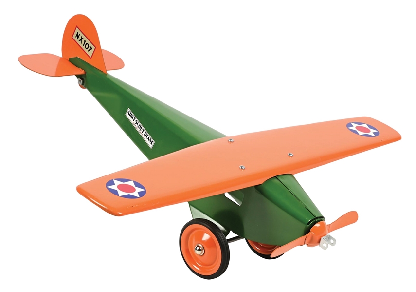PRE-WAR PRESSED STEEL STEELCRAFT ARMY SCOUT PLANE