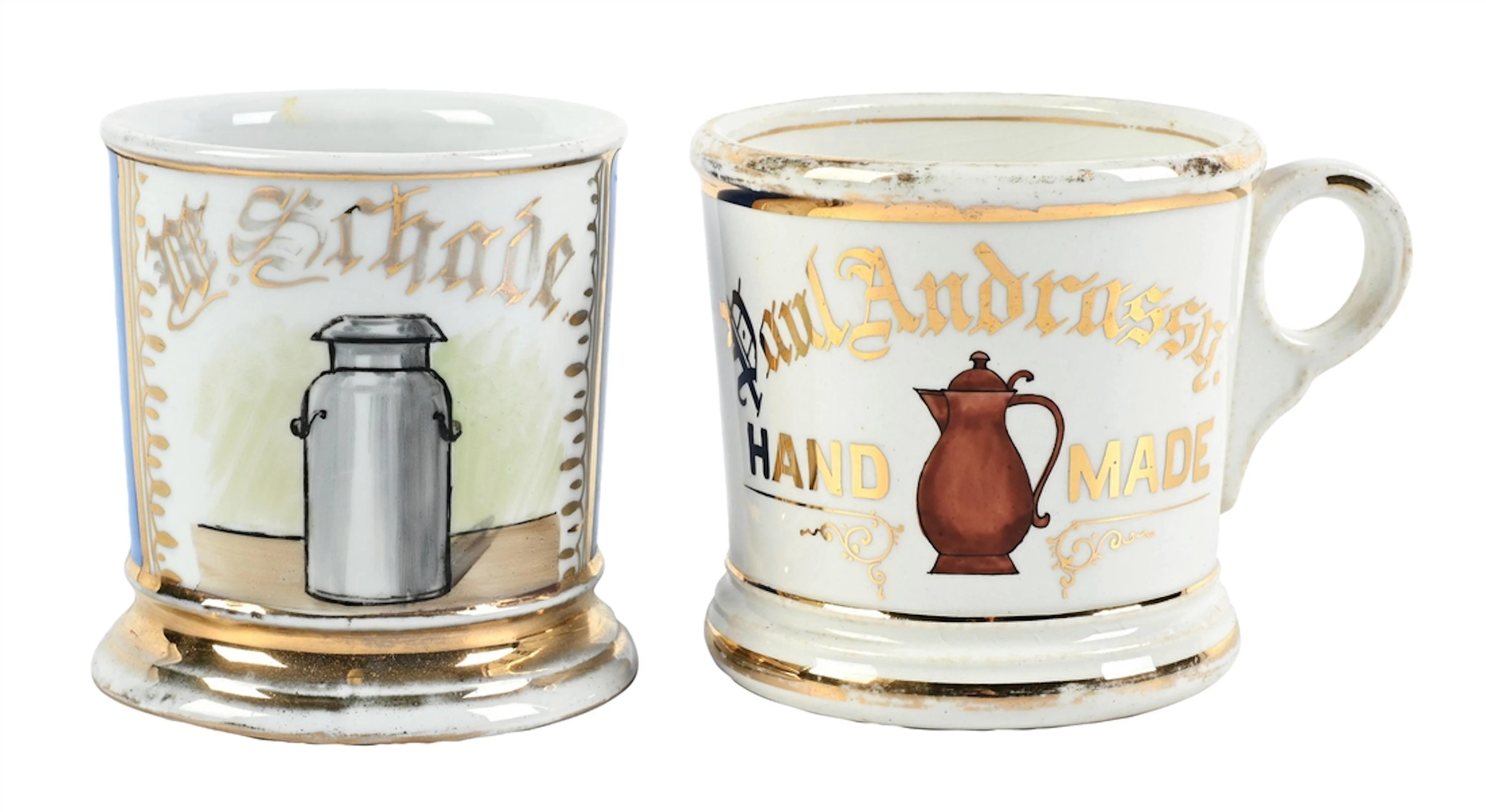 LOT OF 2: SHAVING MUGS