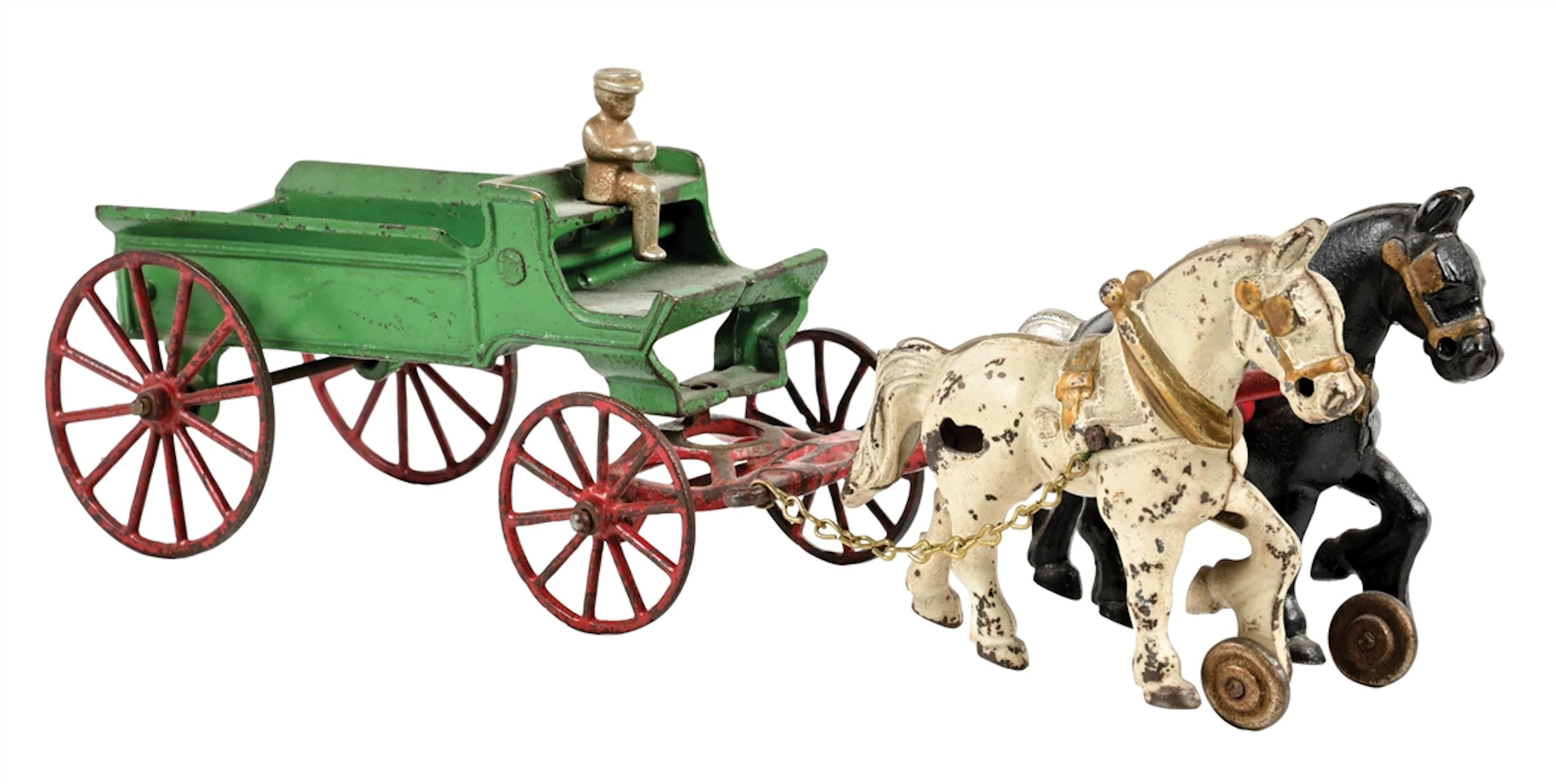 KENTON HARDWARE CO. CAST IRON HORSE-DRAWN WAGON