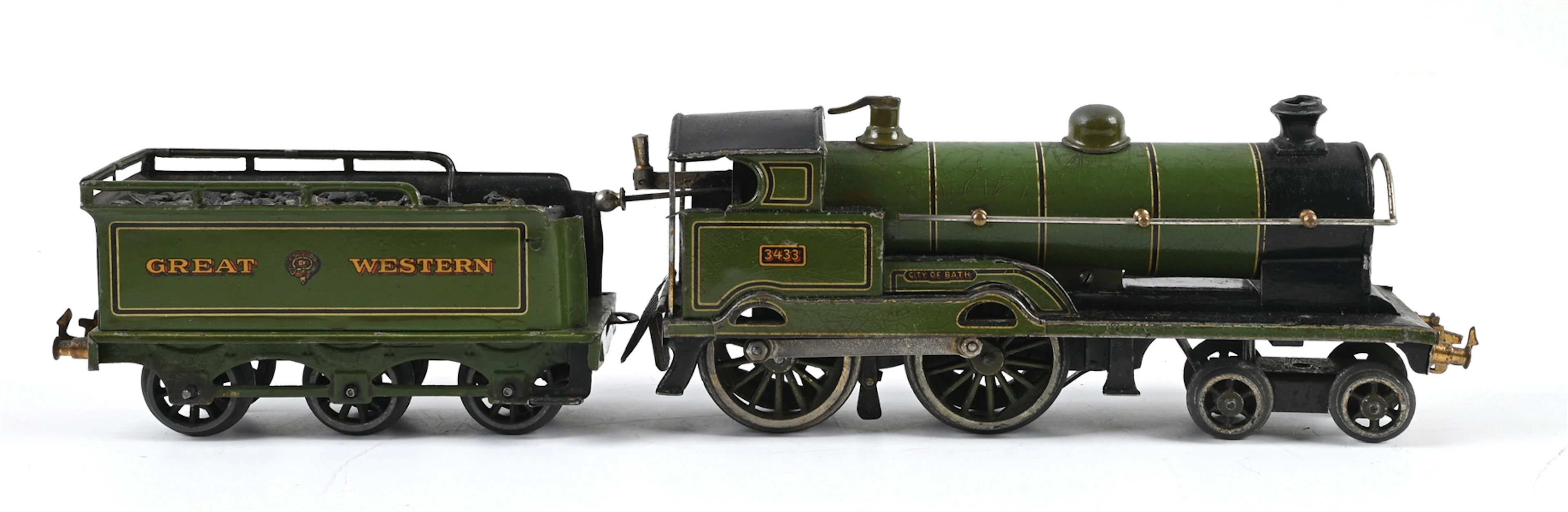 BING O-GA. "CITY OF BATH" #3433 TINPLATE LOCO W/ TENDER