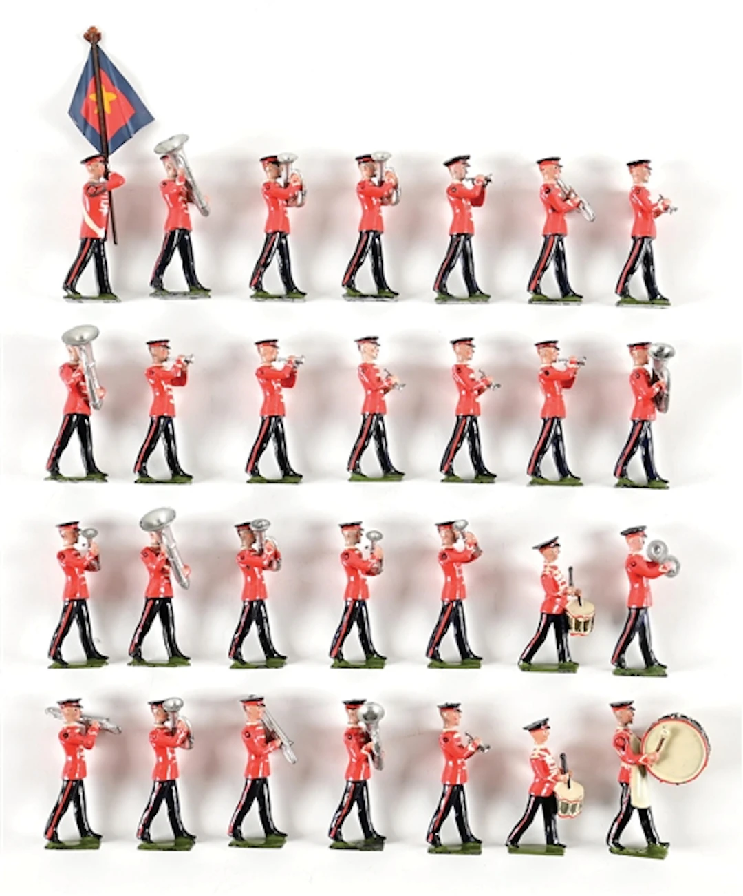 PRE-WAR W. BRITAINS SALVATION ARMY BAND SET NO. 1317