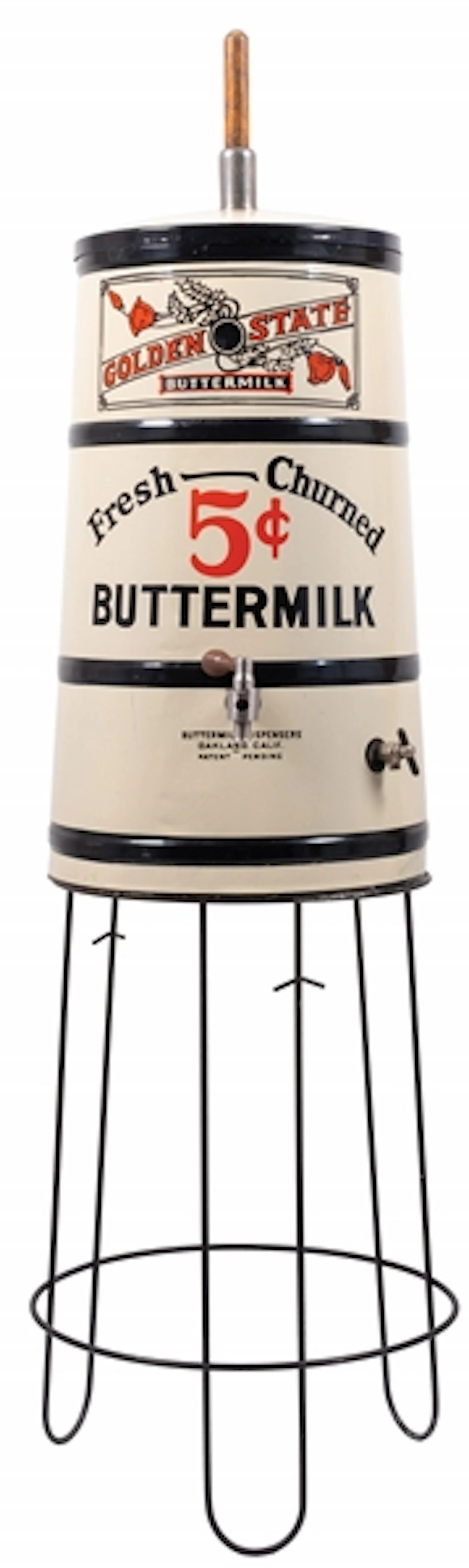 GOLDEN STATE 5¢ BUTTERMILK DISPENSER