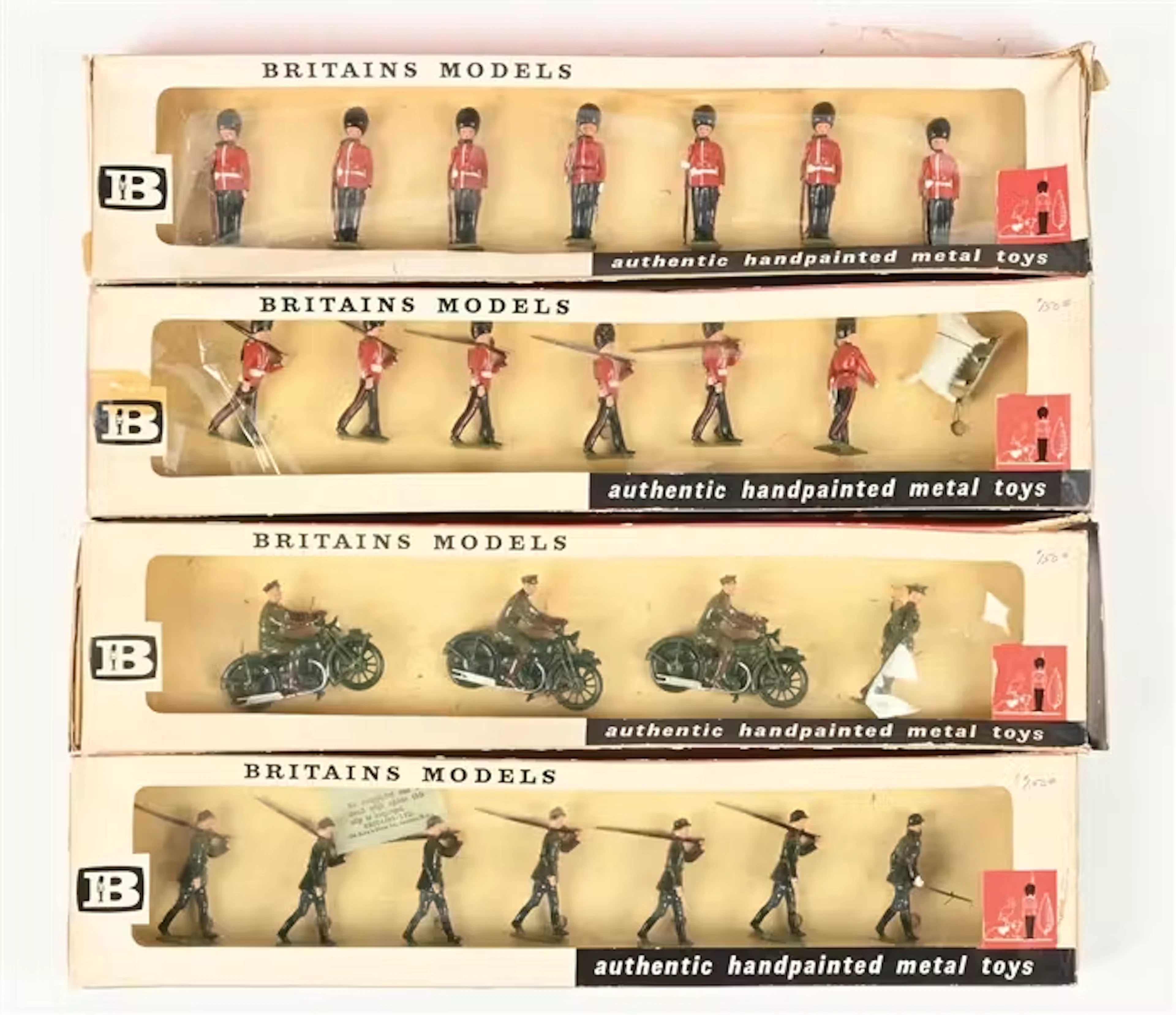 LOT OF 4: W. BRITAINS SETS IN BOXES