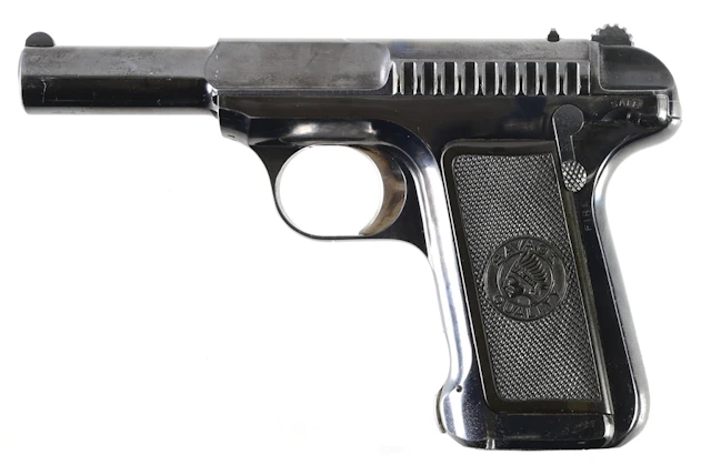 (C) HIGH CONDITION BRIGHT BLUE SAVAGE MODEL 1907-10 .32 SEMI-AUTOMATIC PISTOL.
