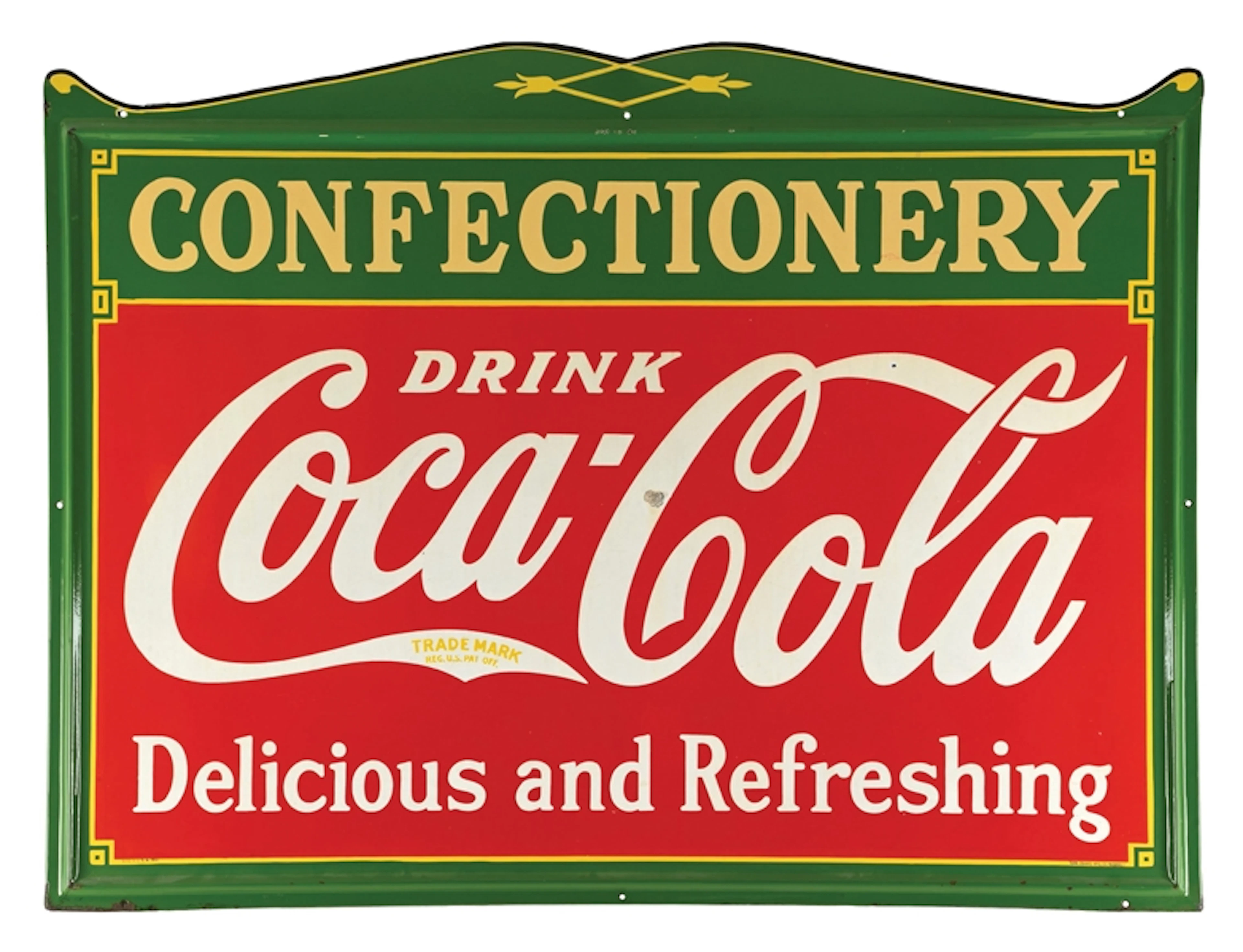 DRINK COCA-COLA DELICIOUS AND REFRESHING CONFECTIONERY SELF FRAMED