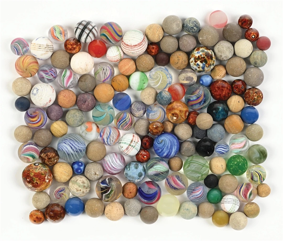 LARGE VARIETY OF HANDMADE MARBLES