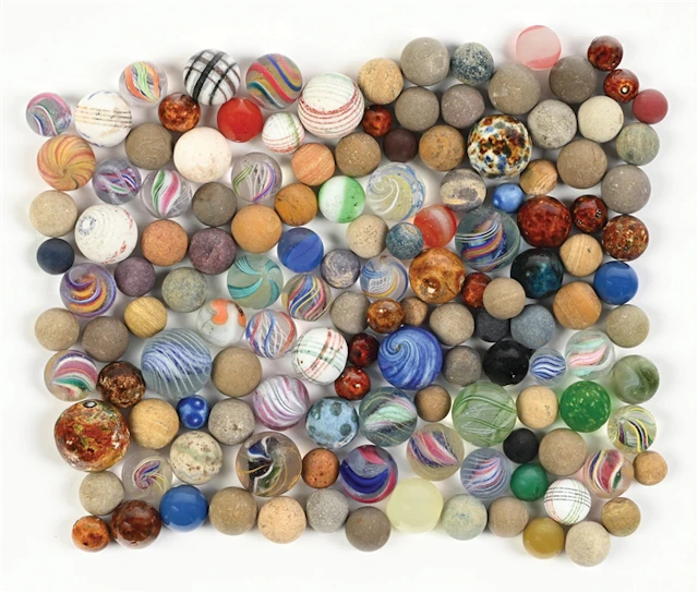 LARGE VARIETY OF HANDMADE MARBLES