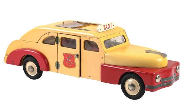 BUDDY "L" SKY VIEW WOODEN TAXI CAB