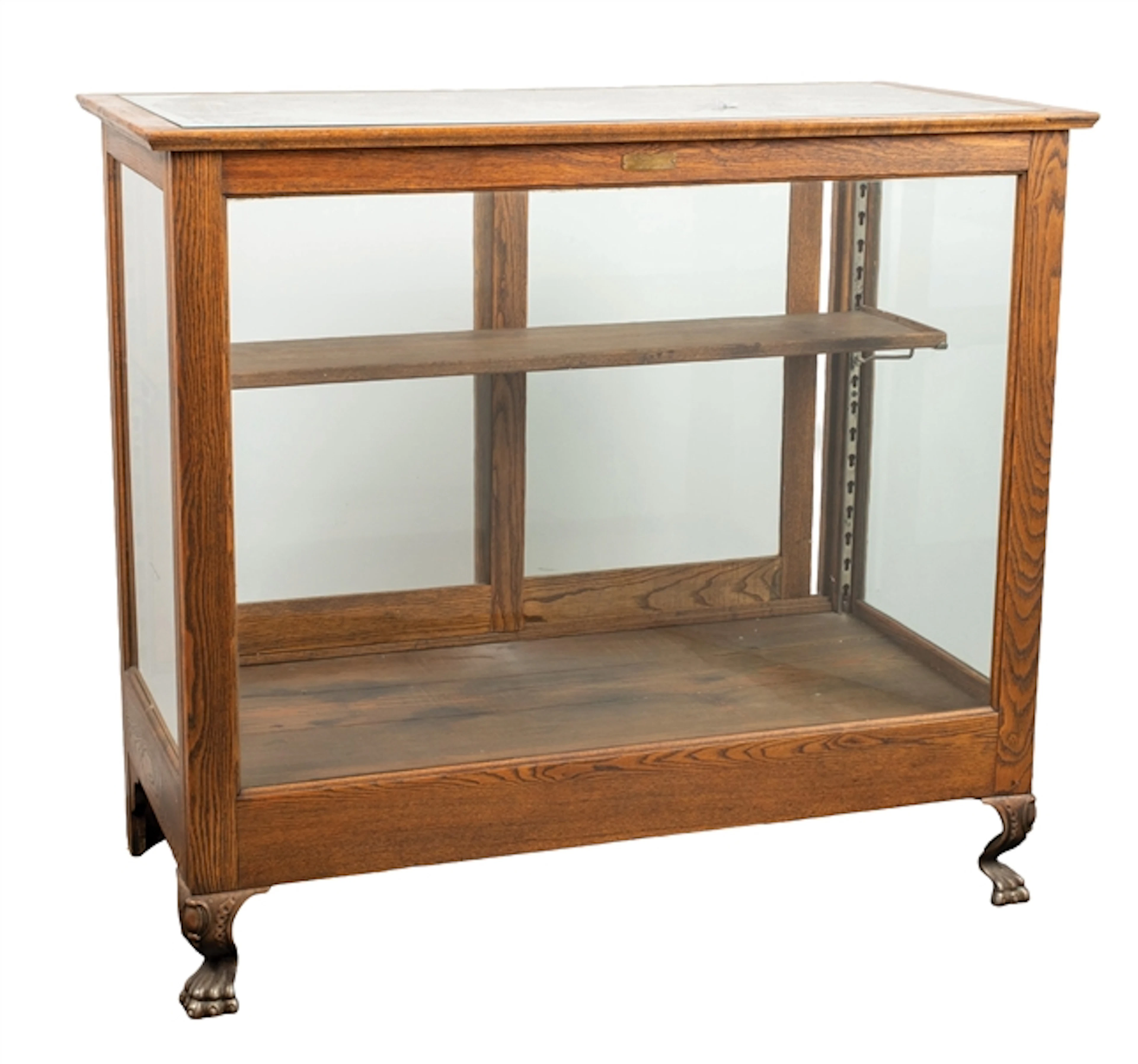 FLOOR MODEL OAK COUNTRY STORE SHOWCASE