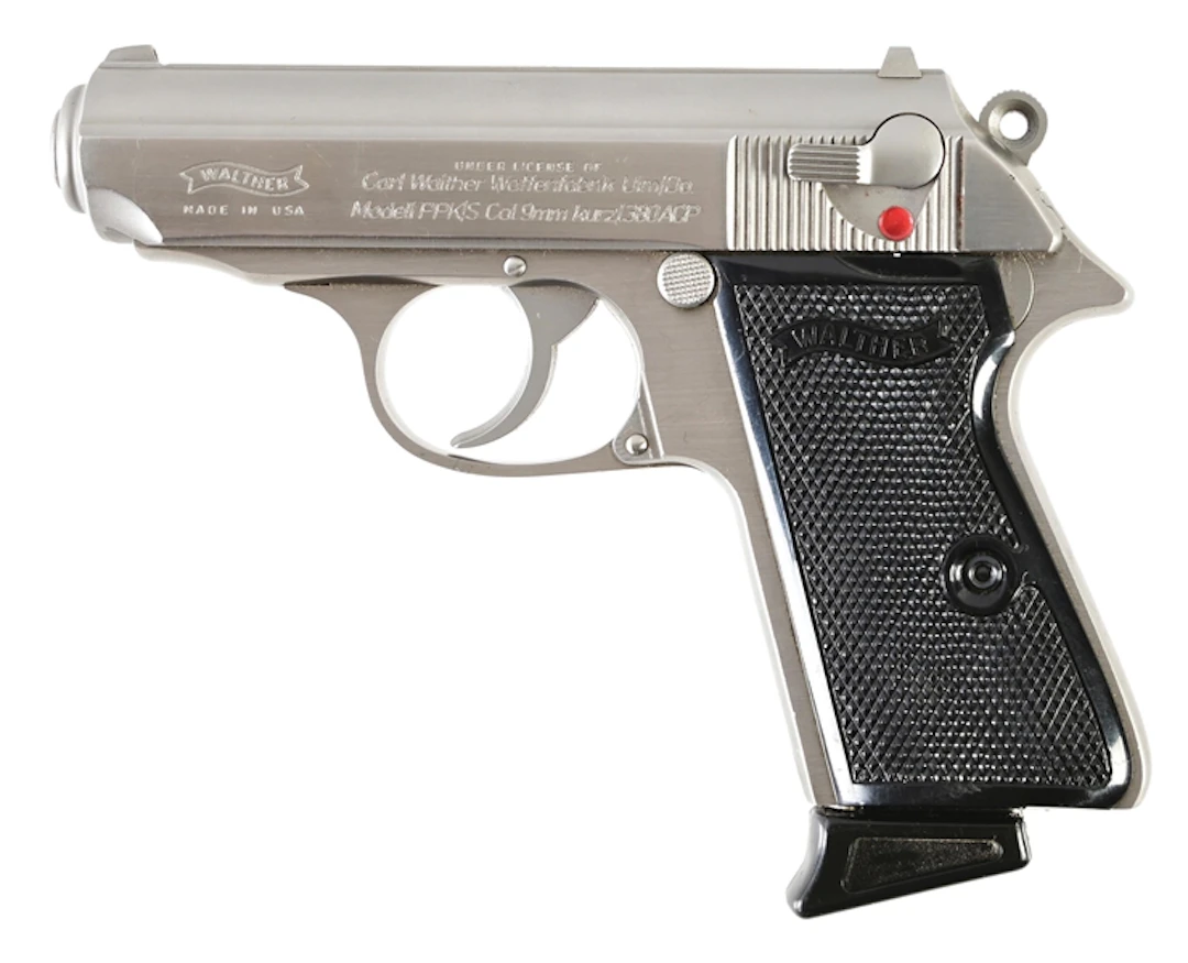 (M) INTERARMS USA WALTHER PPK/S .380 SEMI AUTOMATIC PISTOL WITH CASE..