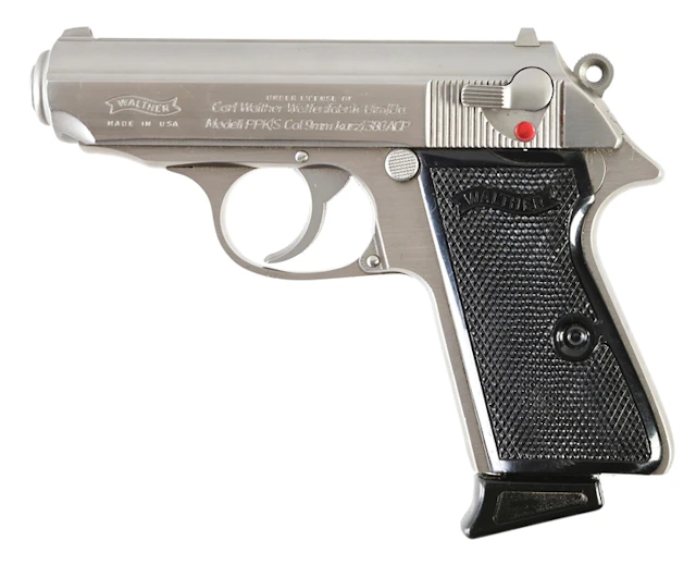 (M) INTERARMS USA WALTHER PPK/S .380 SEMI AUTOMATIC PISTOL WITH CASE..