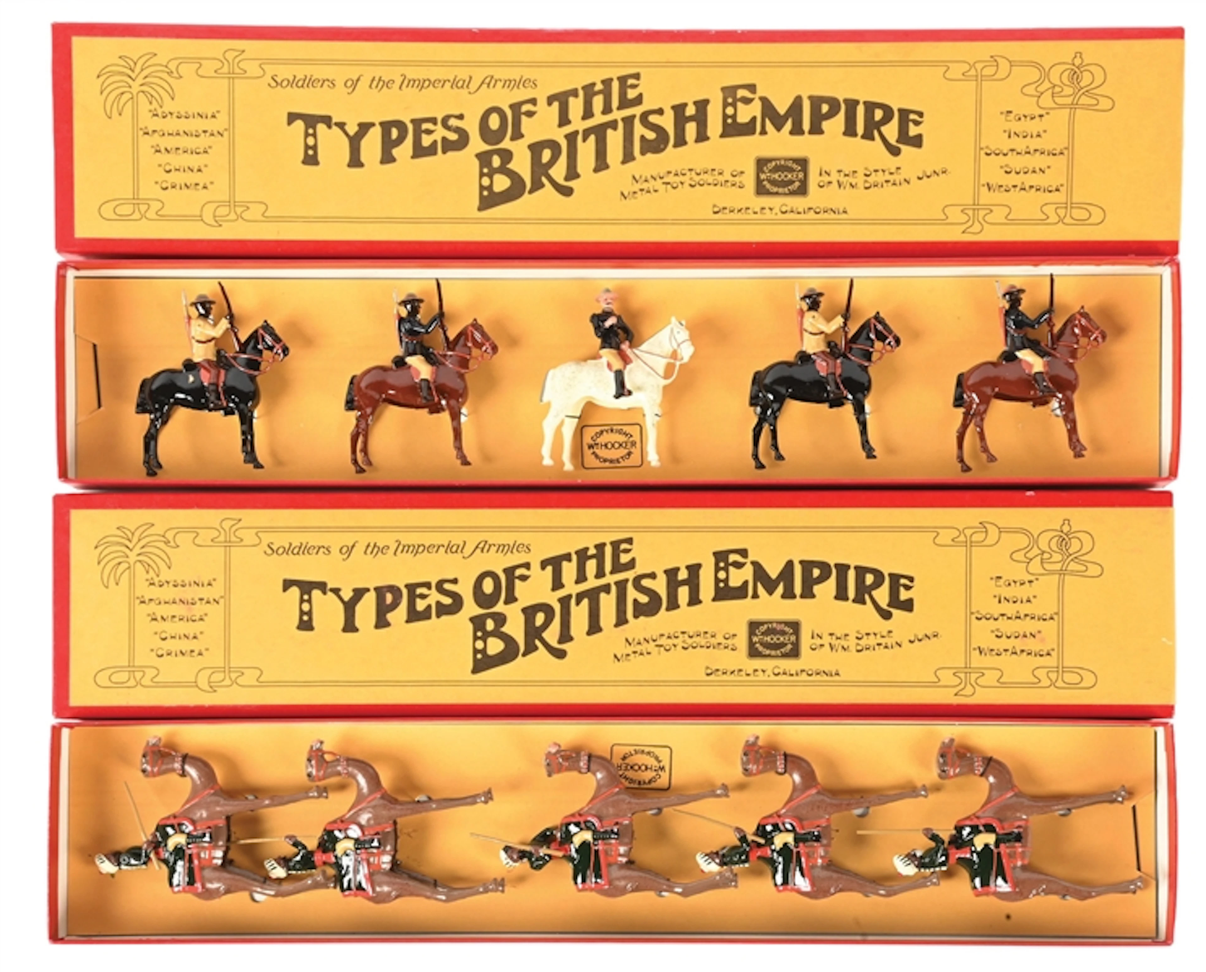 LOT OF 2: WM. HOCKER TYPES OF BRITISH EMPIRE NATAL NATIVE HORSE NO.