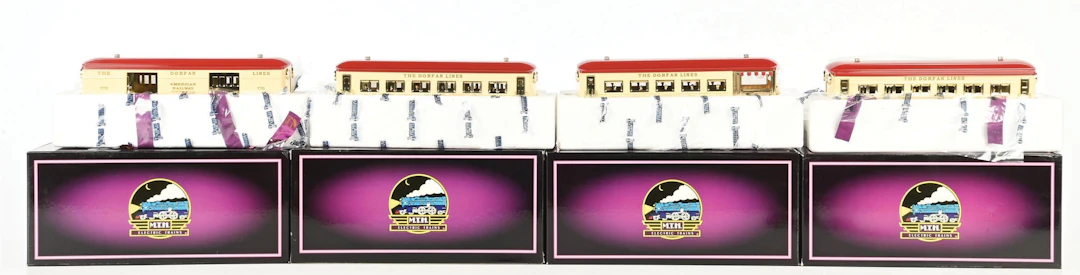 MTH NO. 10-5029 DORFAN STD. GAUGE FOUR CAR PASSENGER SET