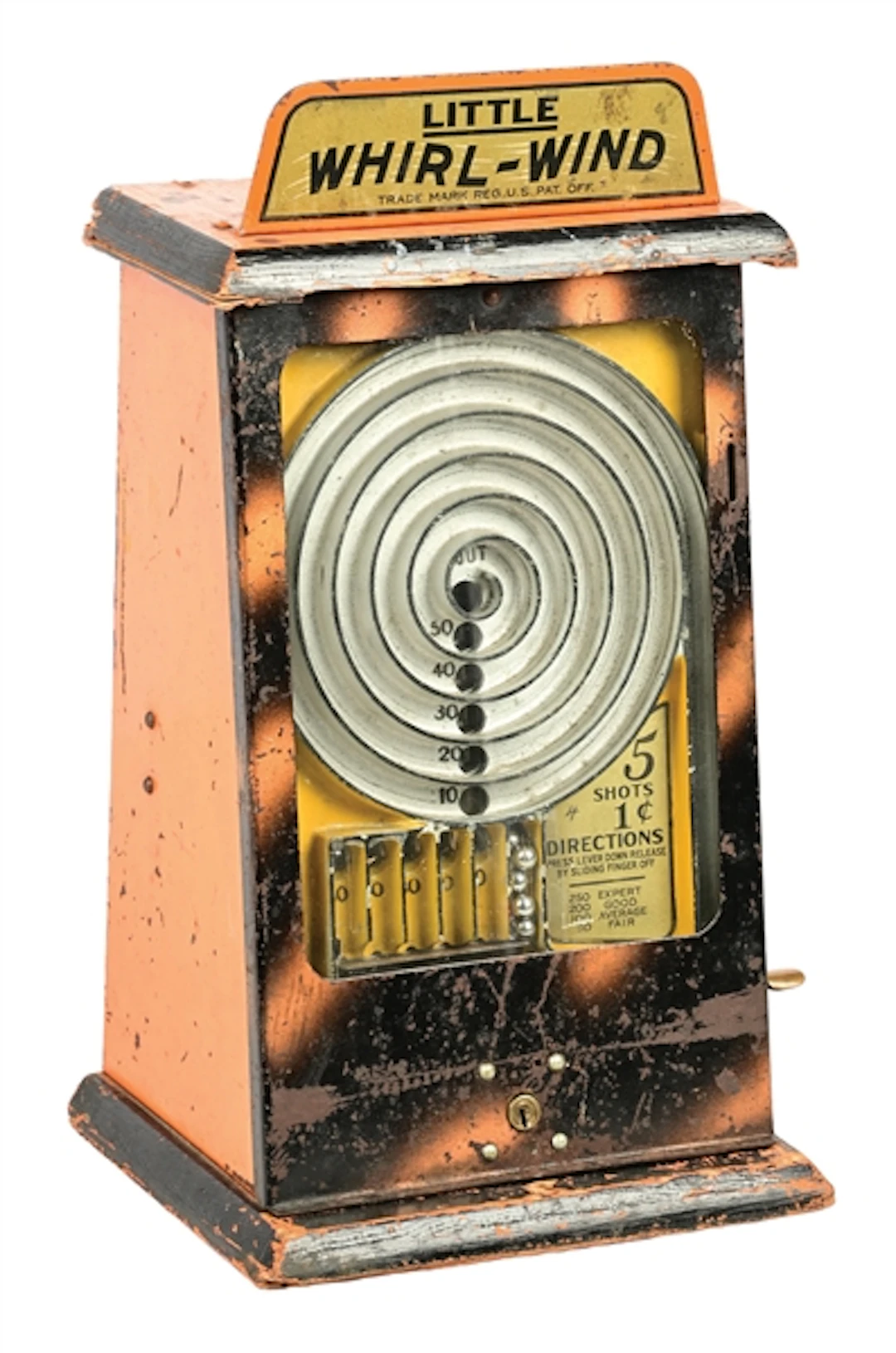 1¢ PEO MANUFACTURING CO. "LITTLE WHIRL-WIND" COUNTER ARCADE GAME