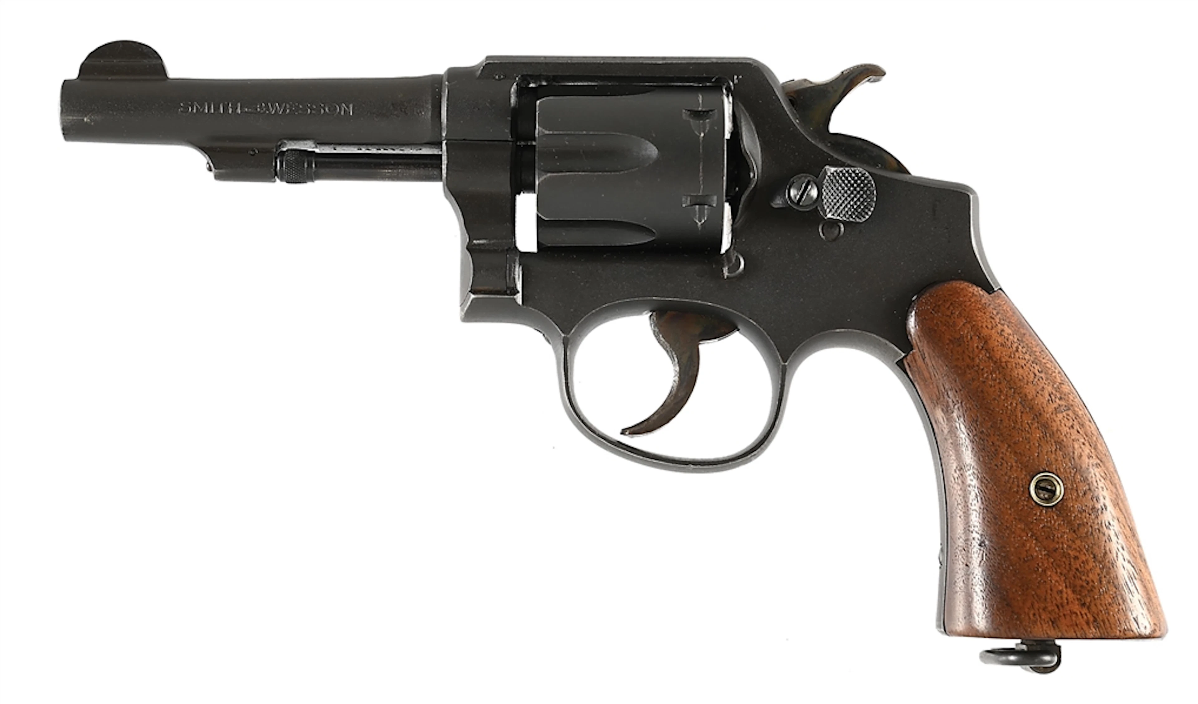 (C) US SMITH & WESSON VICTORY MODEL DOUBLE ACTION REVOLVER.