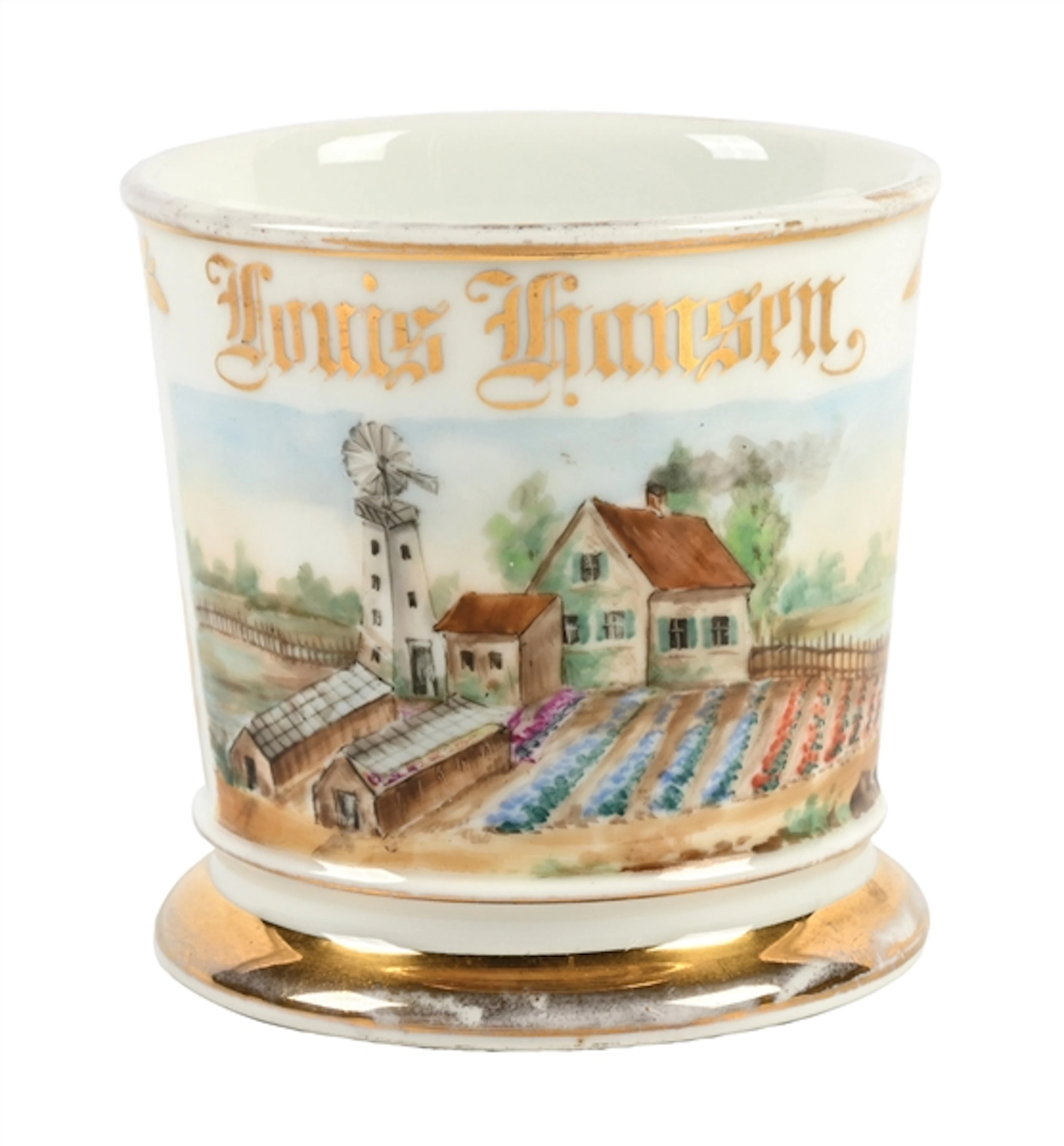 HOUSE SCENE SHAVING MUG