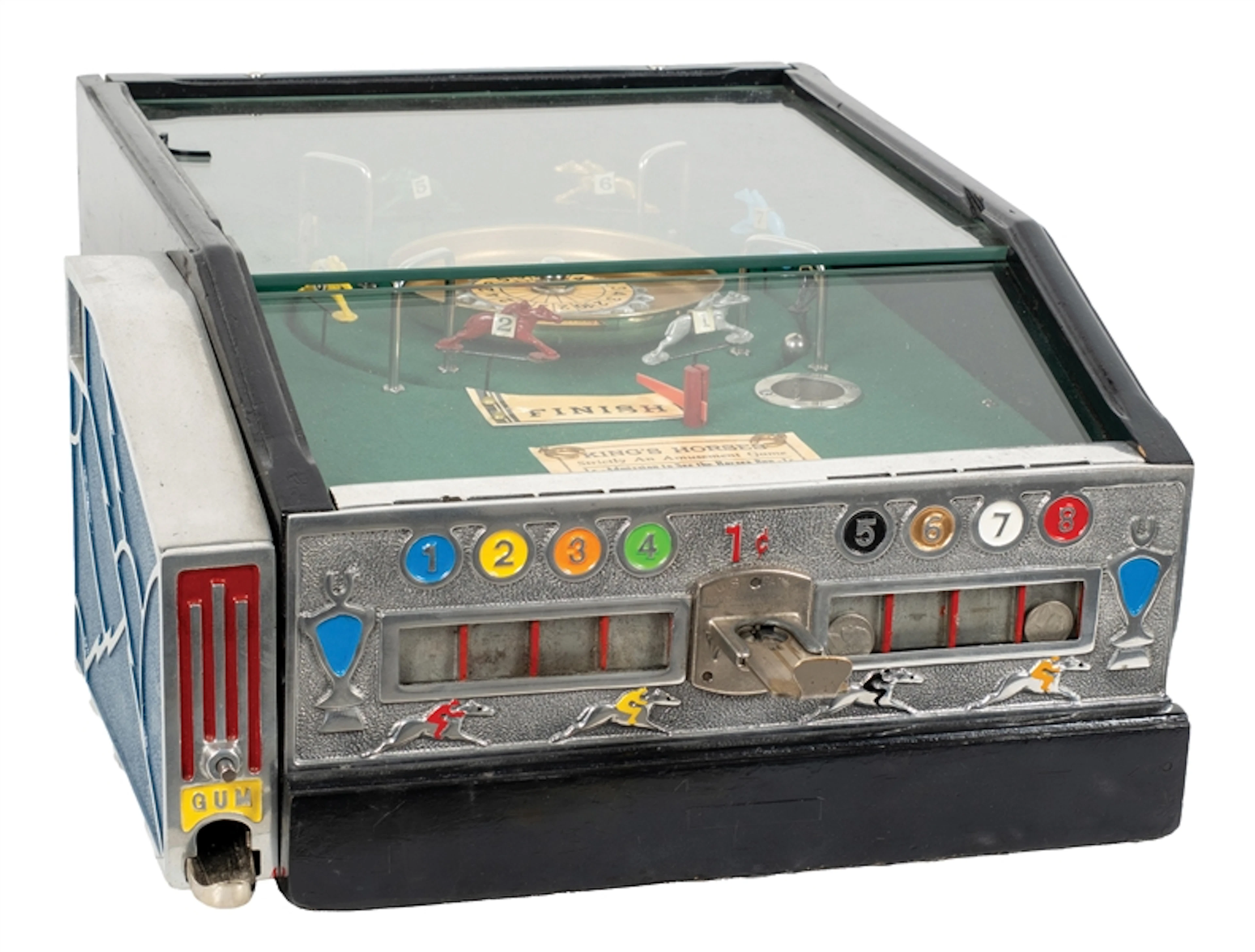 1¢ "KING'S HORSES" HORSE RACE-THEMED TRADE STIMULATOR