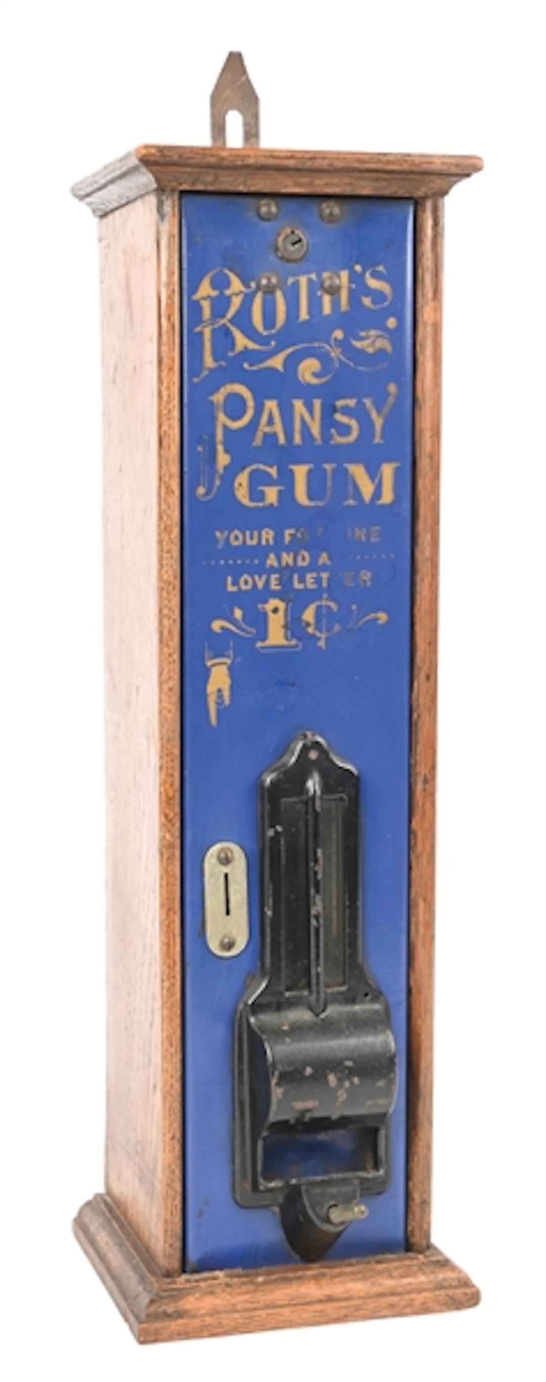 1¢ ROTH'S PANSY GUM, FORTUNE, AND LOVE LETTER VENDING MACHINE