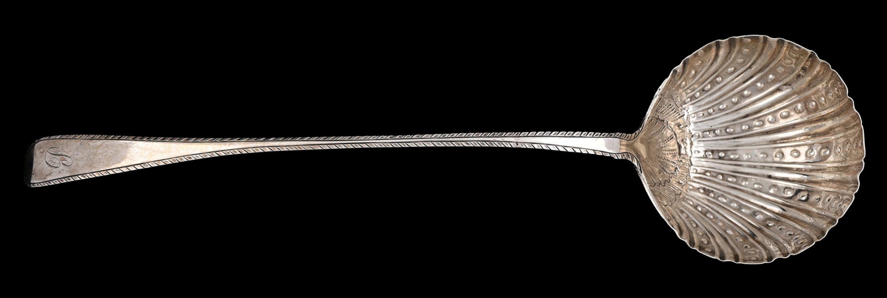 ANTIQUE EUROPEAN STERLING SILVER LADLE SPOON