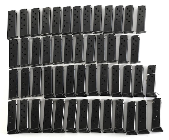 LARGE LOT OF POST-WWII WALTHER PP MAGAZINES.