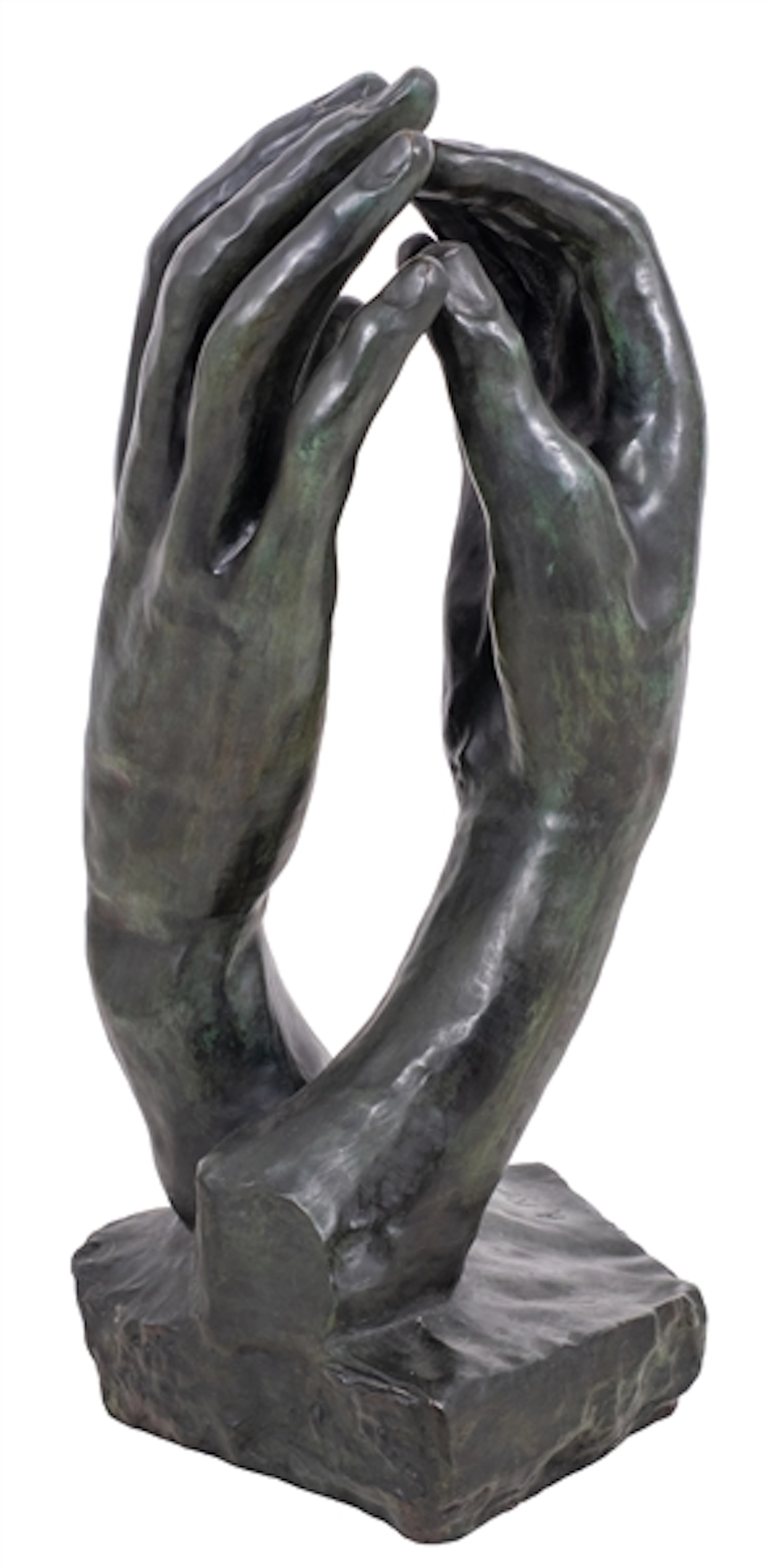 AUGUSTE RODIN BRONZE SCULPTURE "THE CATHEDRAL"