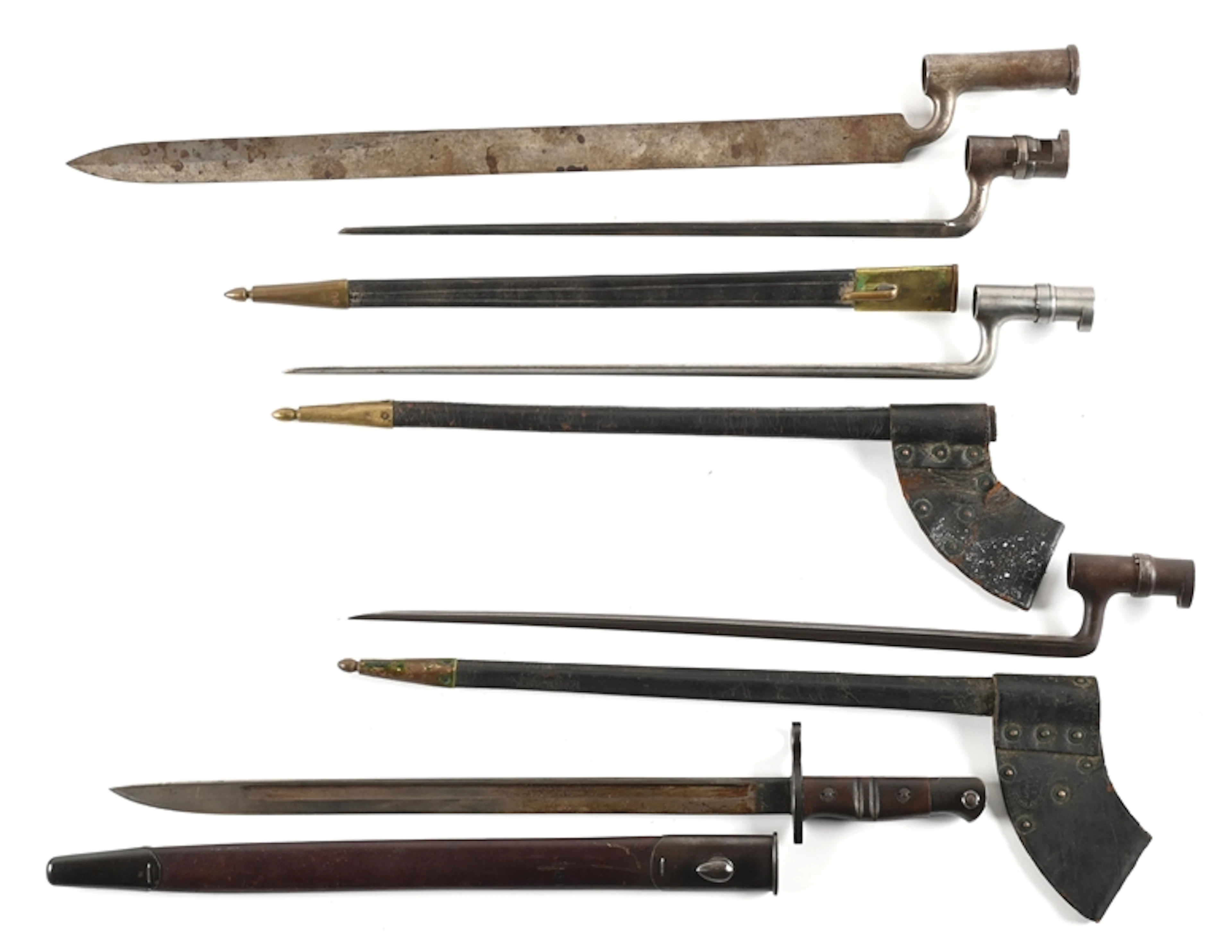LOT OF 5: BAYONETS.