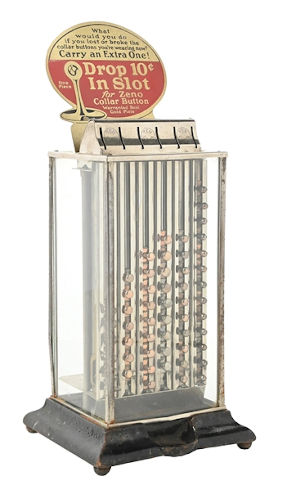 10¢ ZENO COLLAR BUTTON VENDING MACHINE