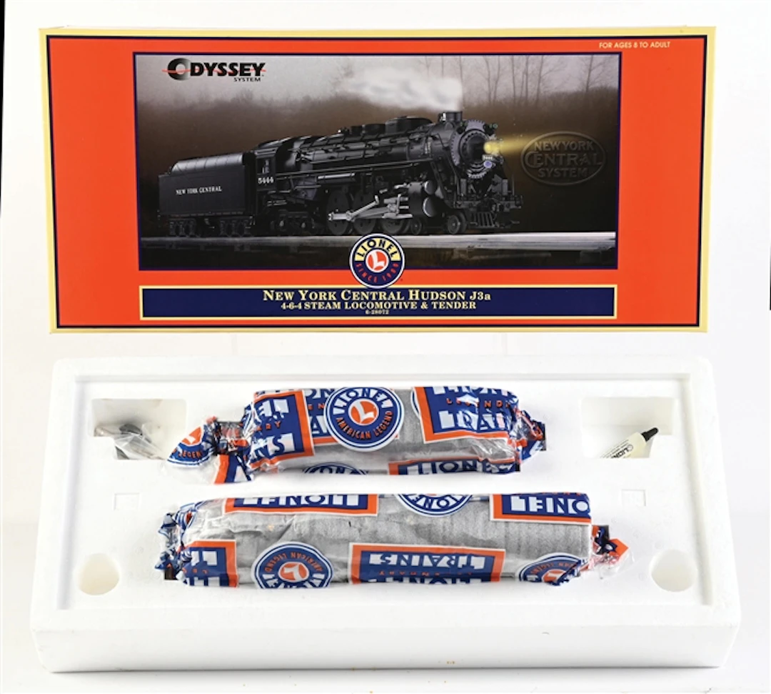LIONEL O-GA. NO. 28072 NEW YORK CENTRAL HUDSON J3A 4-6-4 STEAM LOCOMOTIVE